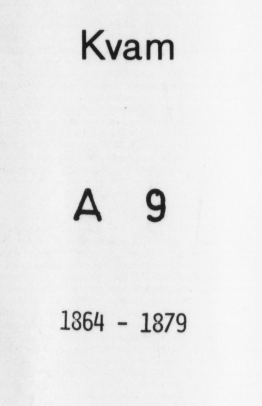 Kvam sokneprestembete, AV/SAB-A-76201/H/Haa: Parish register (official) no. A 9, 1864-1879