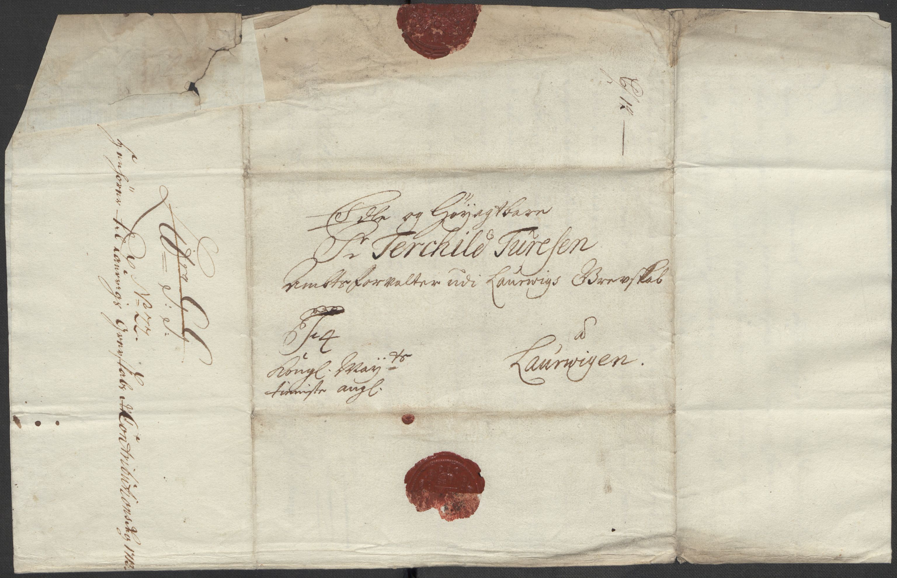 Rentekammeret inntil 1814, Reviderte regnskaper, Fogderegnskap, AV/RA-EA-4092/R33/L1985: Fogderegnskap Larvik grevskap, 1713, p. 345