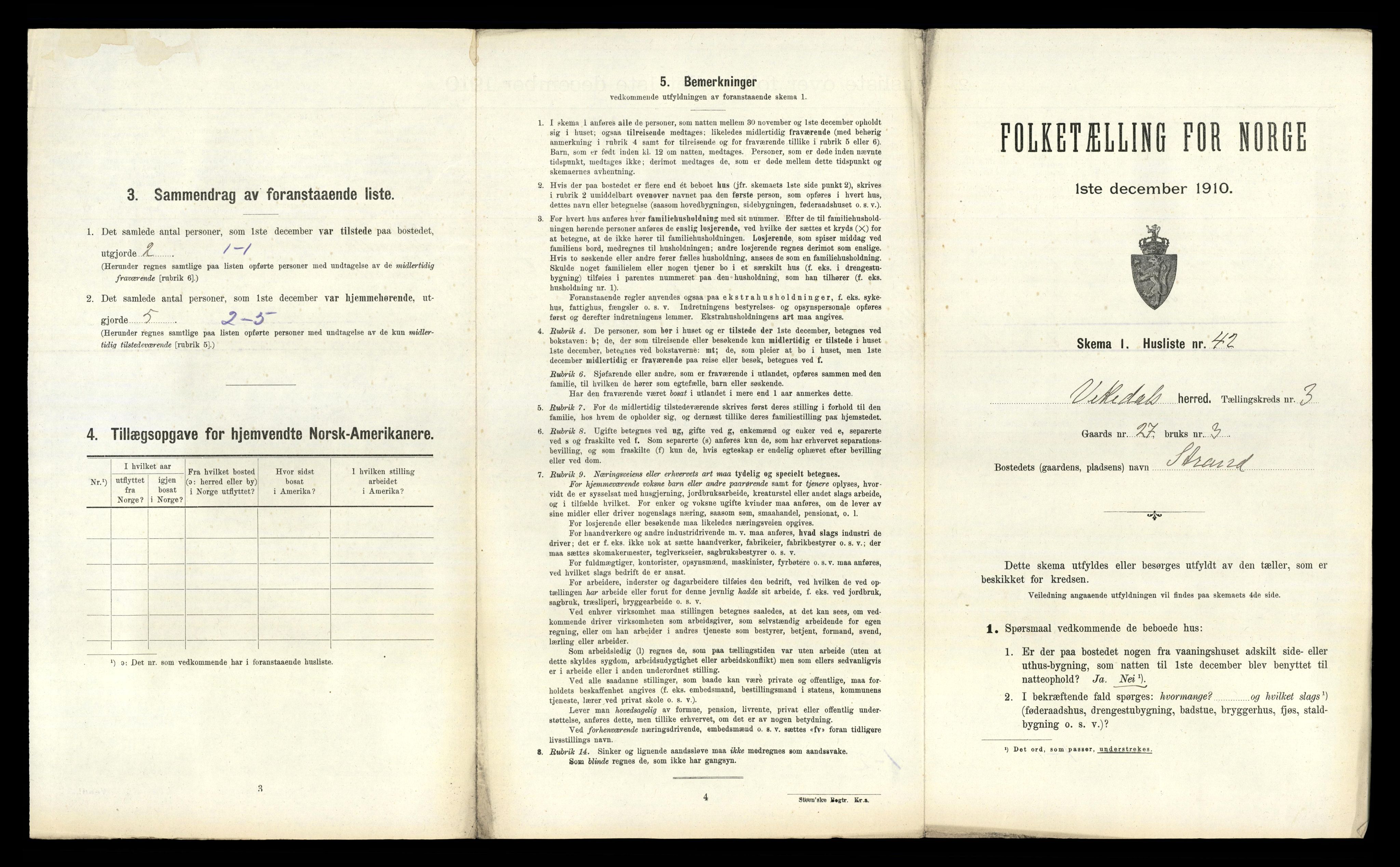 RA, 1910 census for Vikedal, 1910, p. 321