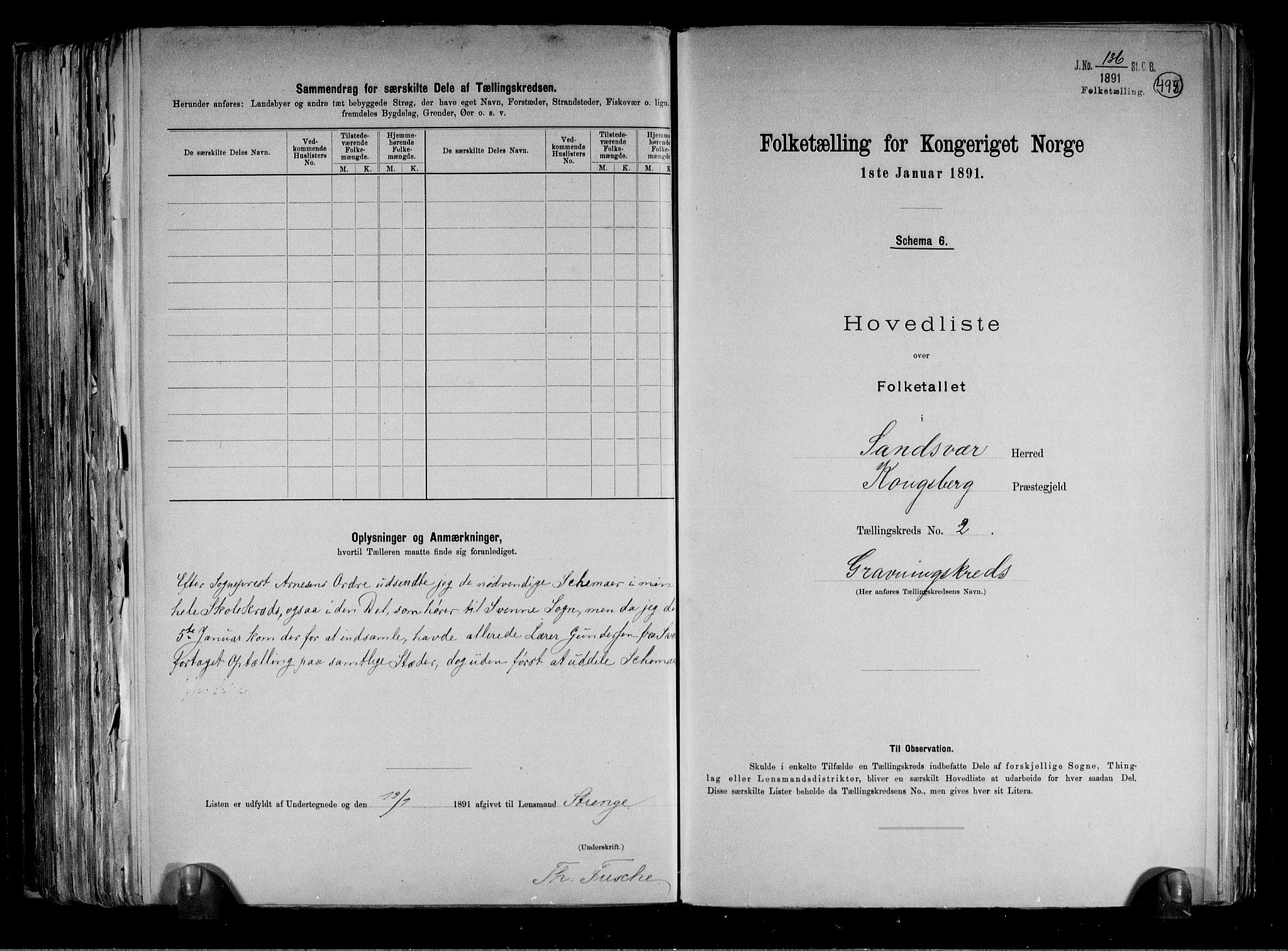 RA, 1891 census for 0629 Sandsvær, 1891, p. 38