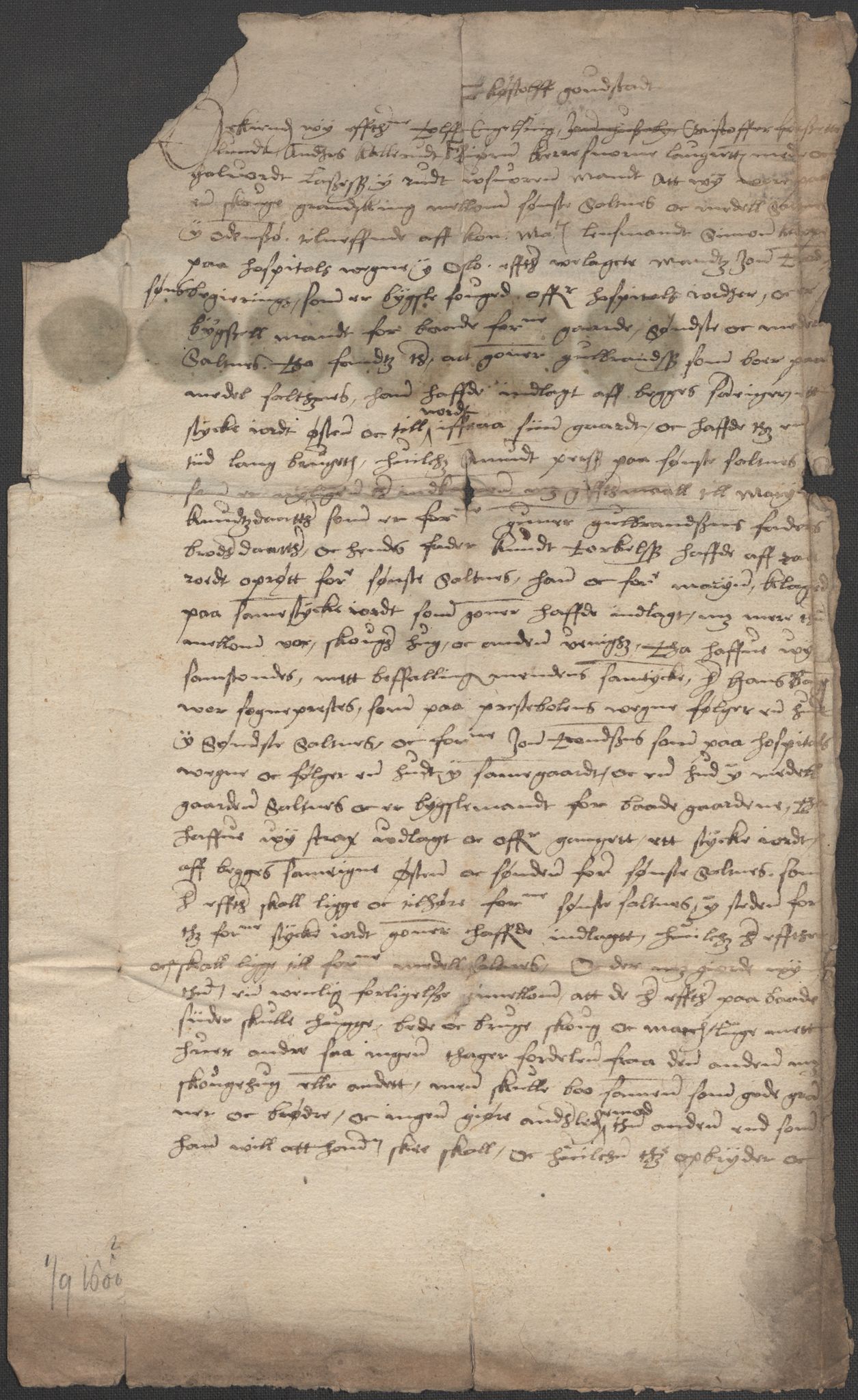 Riksarkivets diplomsamling, AV/RA-EA-5965/F15/L0003: Prestearkiv - Østfold, 1594-1700, p. 153