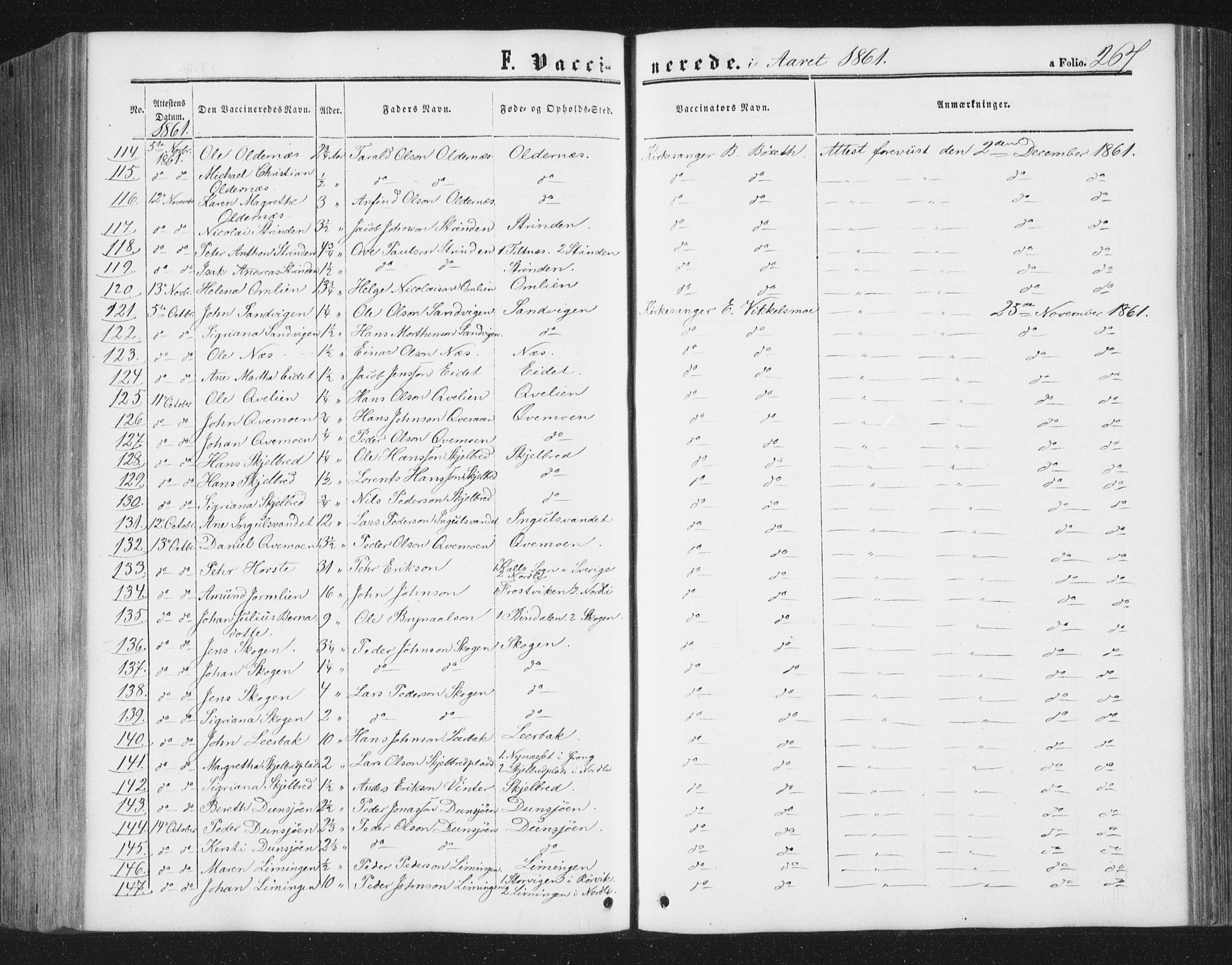 Ministerialprotokoller, klokkerbøker og fødselsregistre - Nord-Trøndelag, AV/SAT-A-1458/749/L0472: Parish register (official) no. 749A06, 1857-1873, p. 267