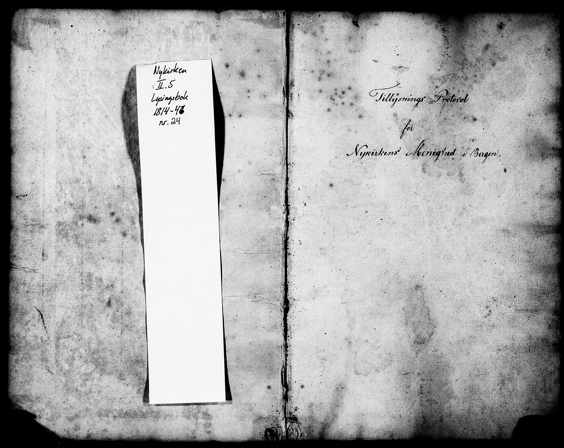 Nykirken Sokneprestembete, AV/SAB-A-77101: Best man's statements no. II.5.1, 1814-1846