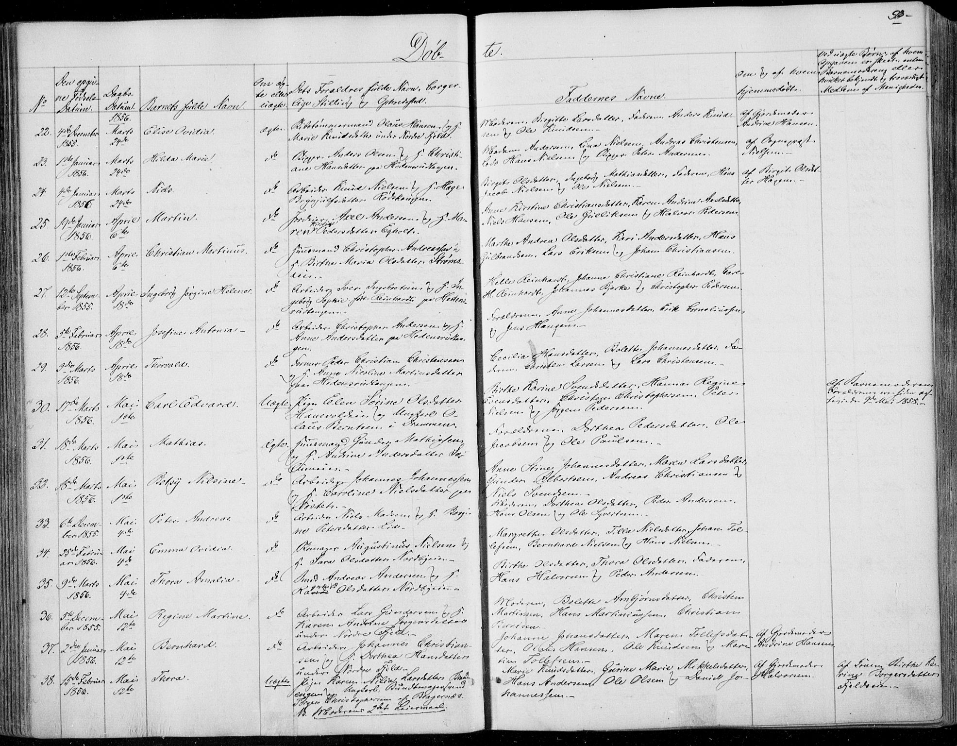 Skoger kirkebøker, AV/SAKO-A-59/F/Fa/L0003: Parish register (official) no. I 3, 1842-1861, p. 93