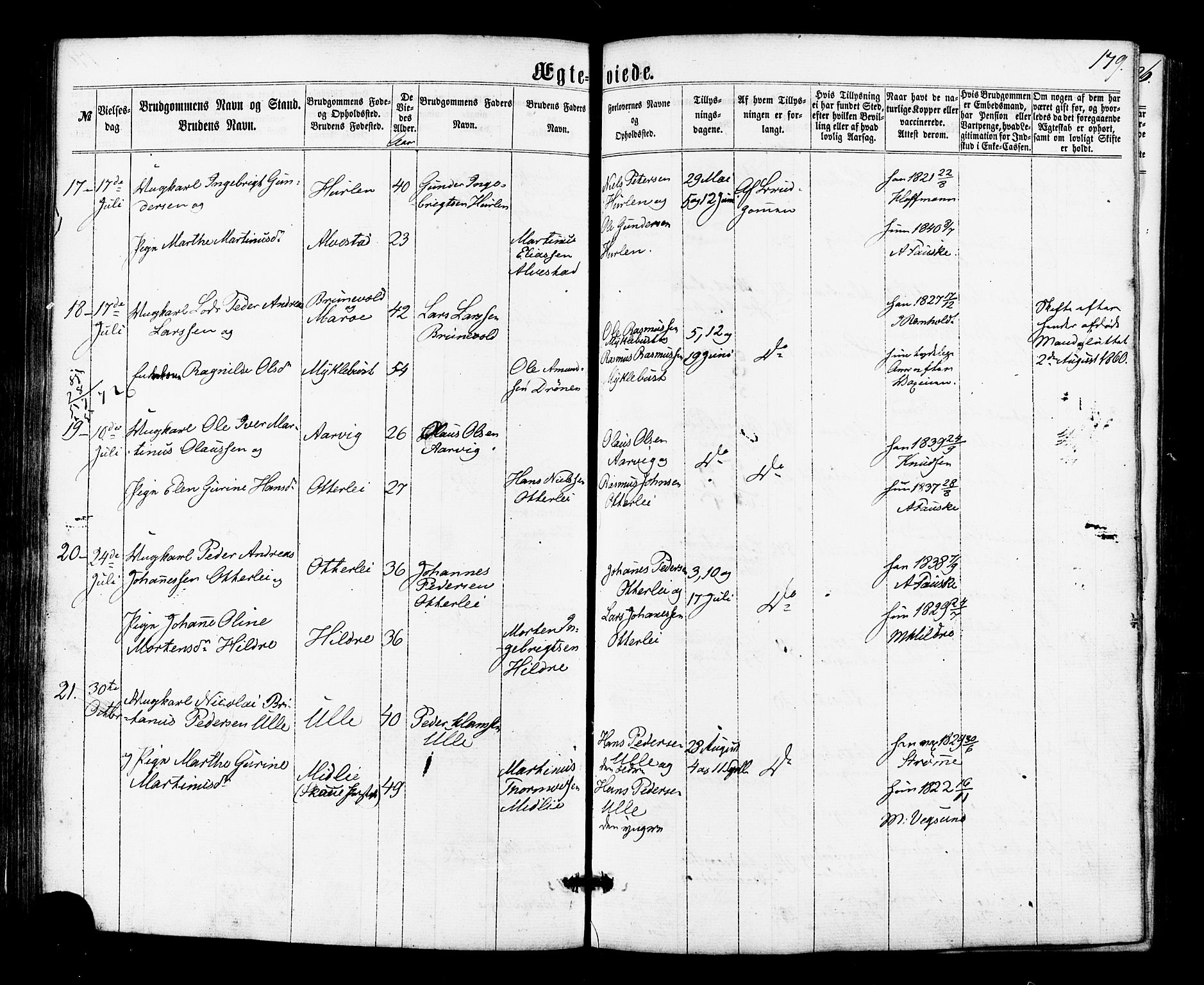 Ministerialprotokoller, klokkerbøker og fødselsregistre - Møre og Romsdal, AV/SAT-A-1454/536/L0498: Parish register (official) no. 536A07, 1862-1875, p. 179