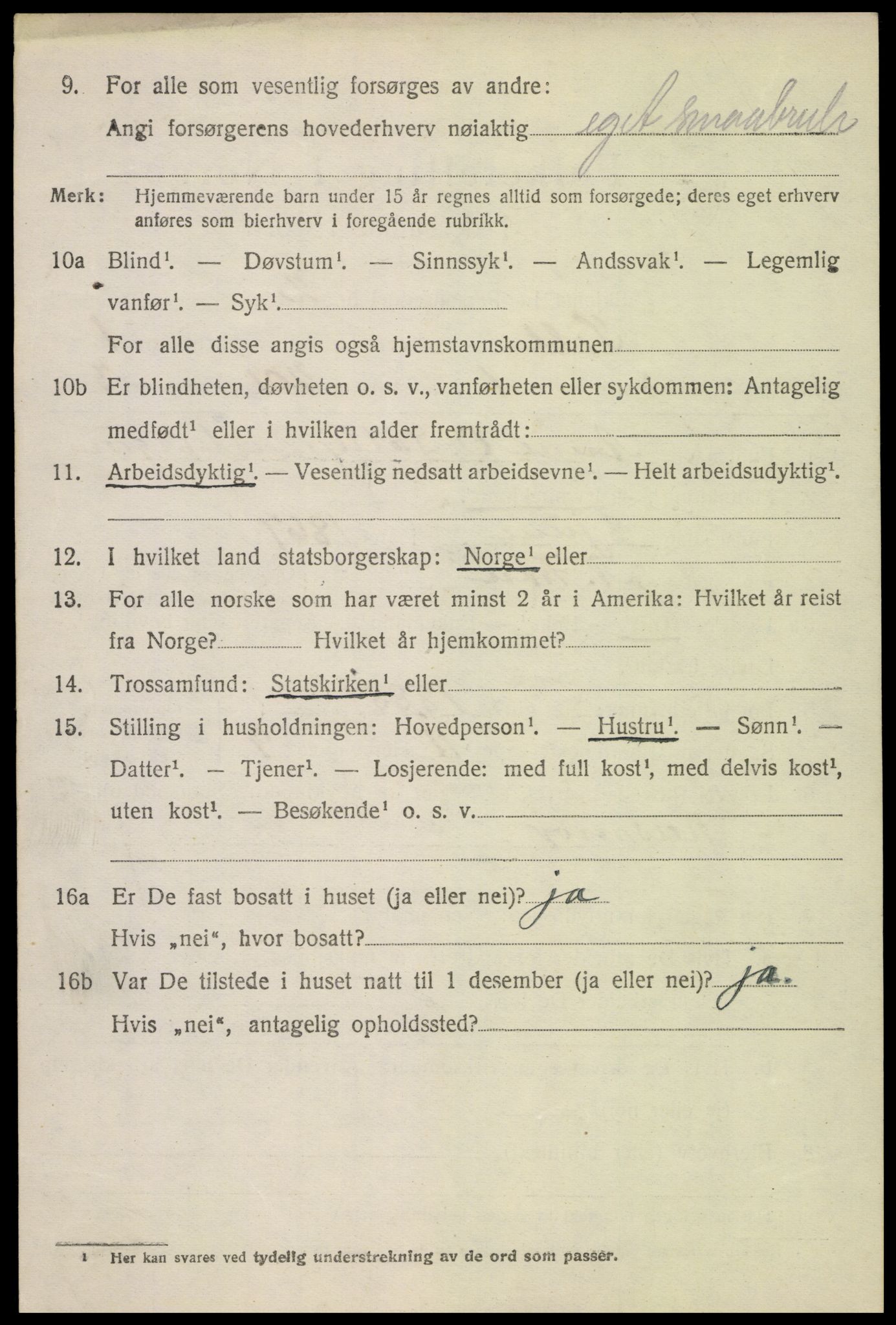 SAH, 1920 census for Sel, 1920, p. 819