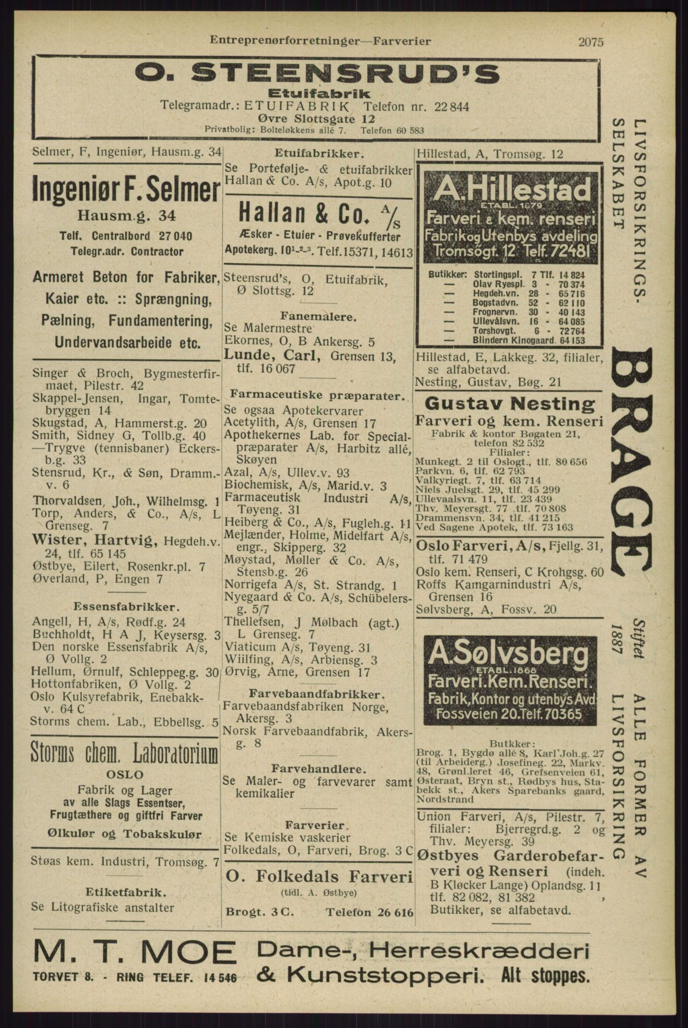 Kristiania/Oslo adressebok, PUBL/-, 1929, p. 2075