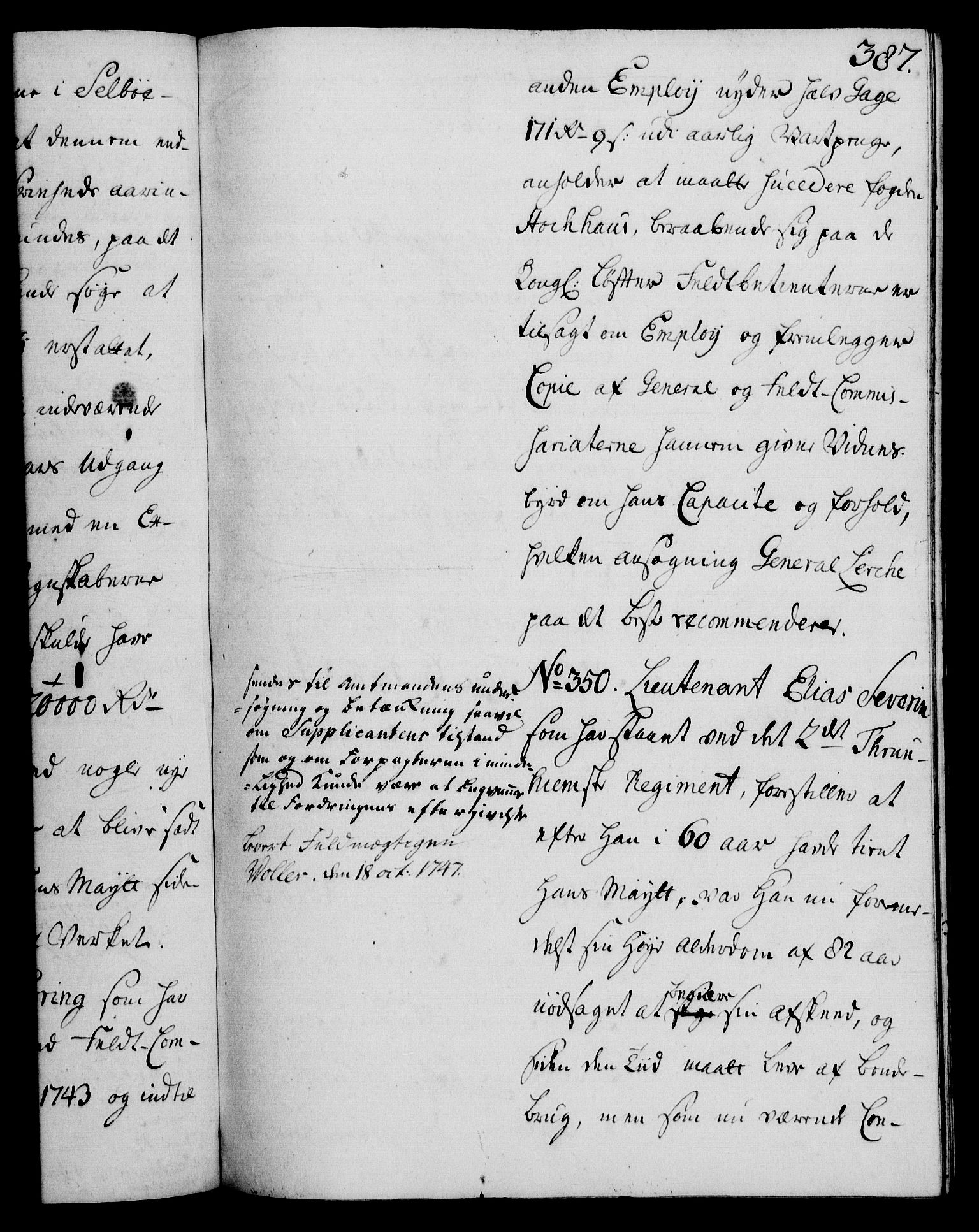 Rentekammeret, Kammerkanselliet, RA/EA-3111/G/Gh/Gha/L0028: Norsk ekstraktmemorialprotokoll (merket RK 53.73), 1746-1748, p. 387