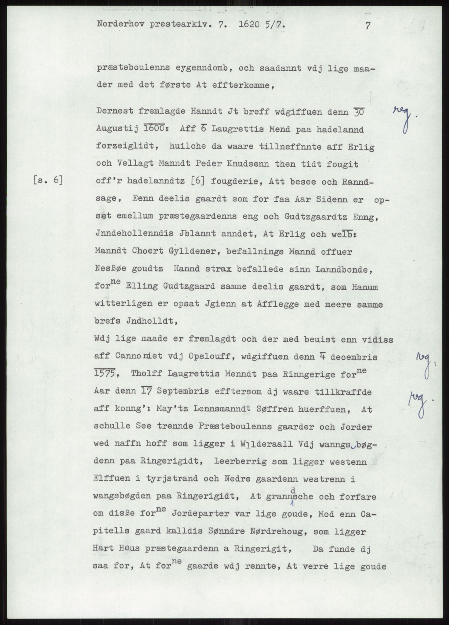 Samlinger til kildeutgivelse, Diplomavskriftsamlingen, AV/RA-EA-4053/H/Ha, p. 557