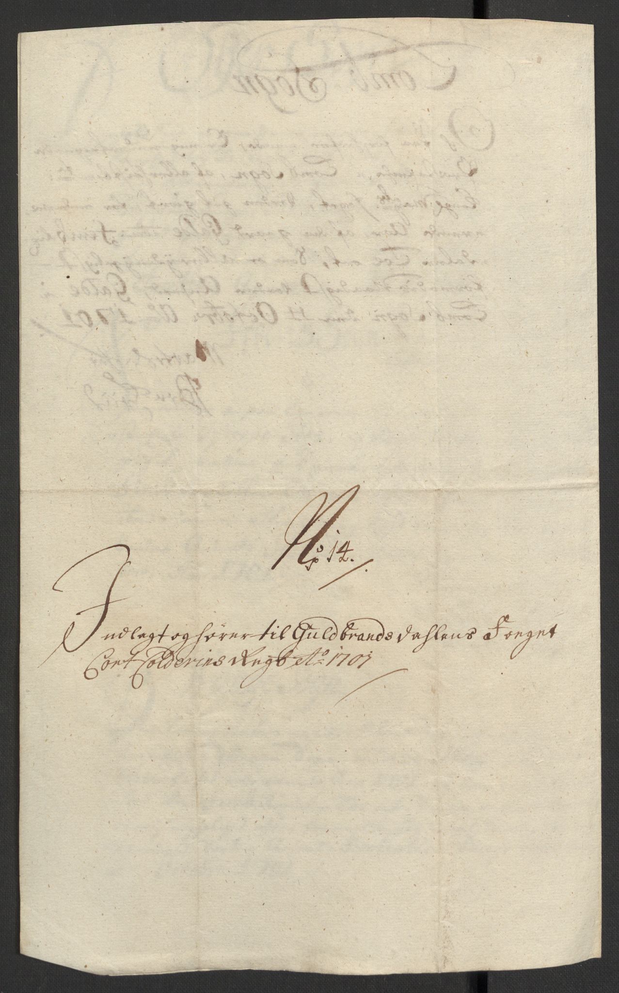 Rentekammeret inntil 1814, Reviderte regnskaper, Fogderegnskap, RA/EA-4092/R17/L1174: Fogderegnskap Gudbrandsdal, 1701, p. 141