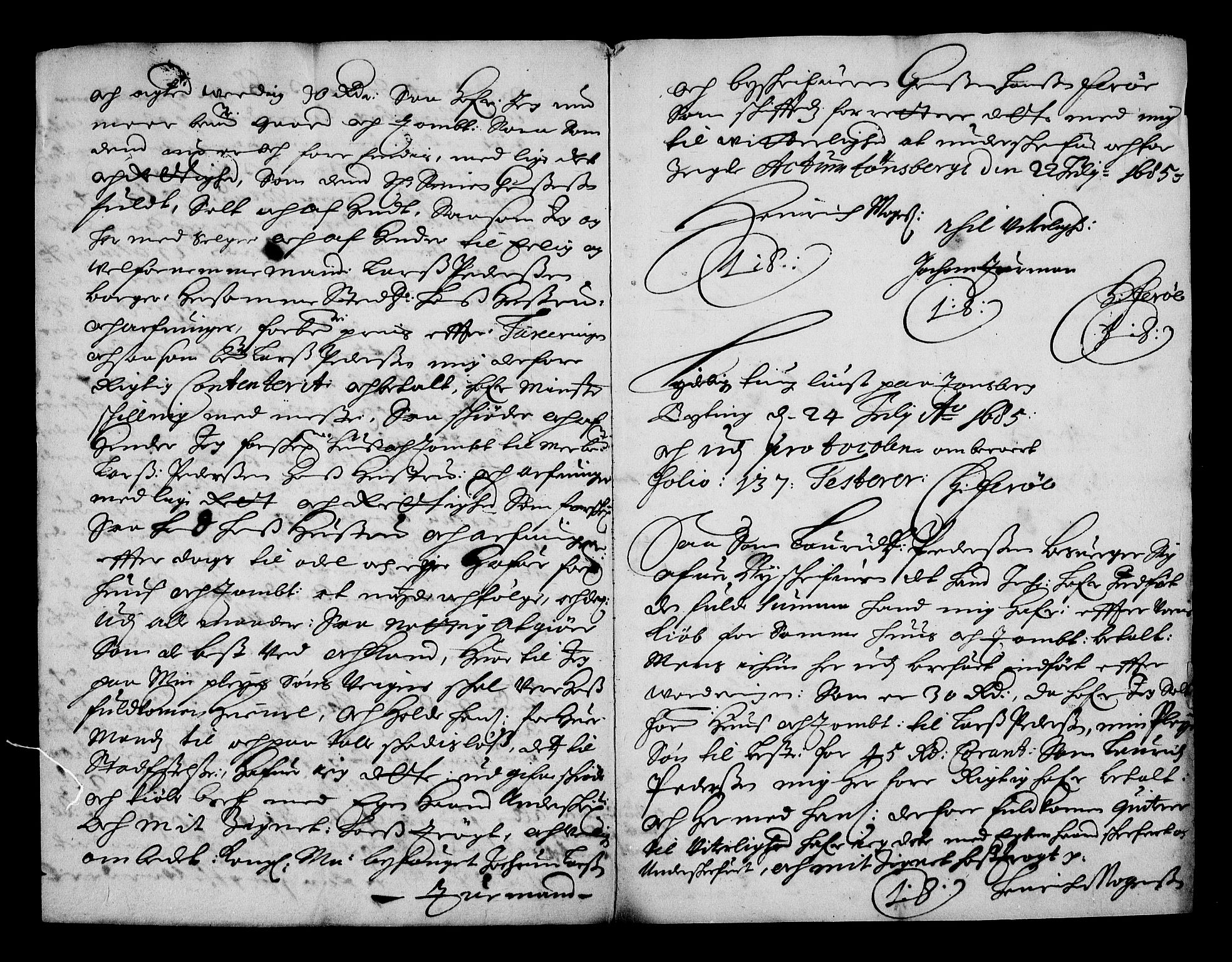 Stattholderembetet 1572-1771, RA/EA-2870/Af/L0002: Avskrifter av vedlegg til originale supplikker, nummerert i samsvar med supplikkbøkene, 1687-1689, p. 144