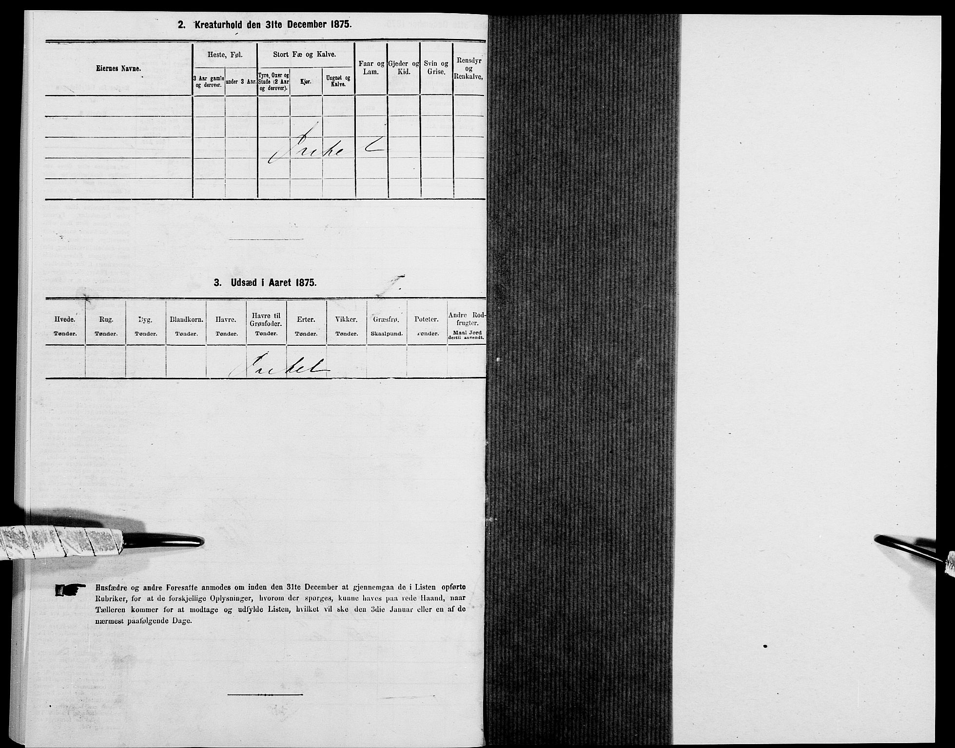 SAK, 1875 census for 1041L Vanse/Vanse og Farsund, 1875, p. 462