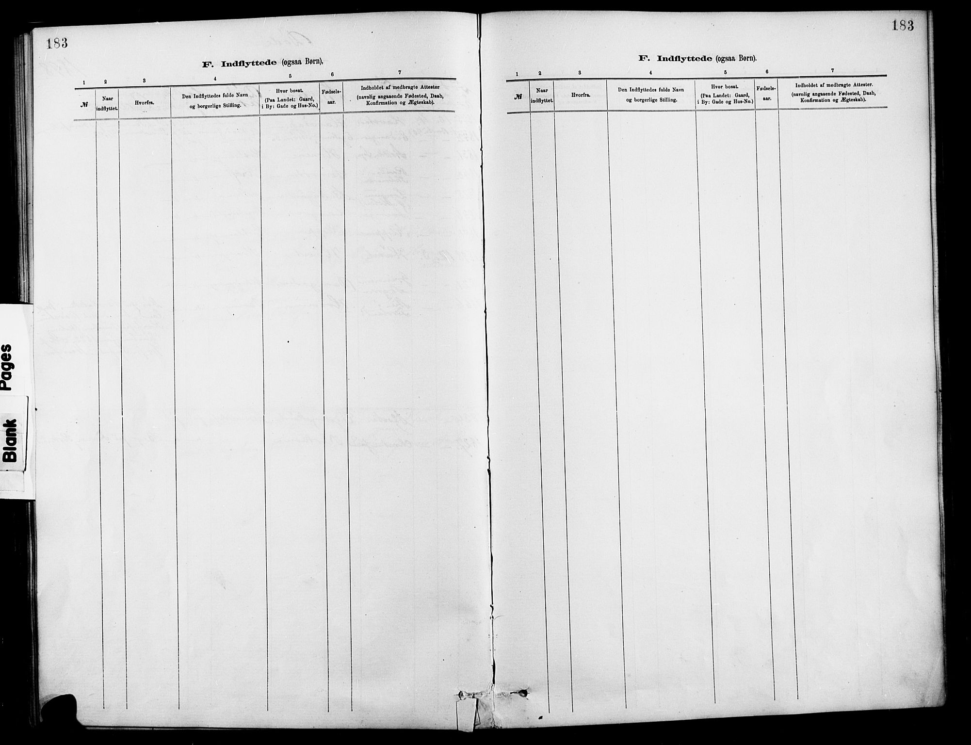 Barbu sokneprestkontor, AV/SAK-1111-0003/F/Fa/L0003: Parish register (official) no. A 3, 1883-1898, p. 183