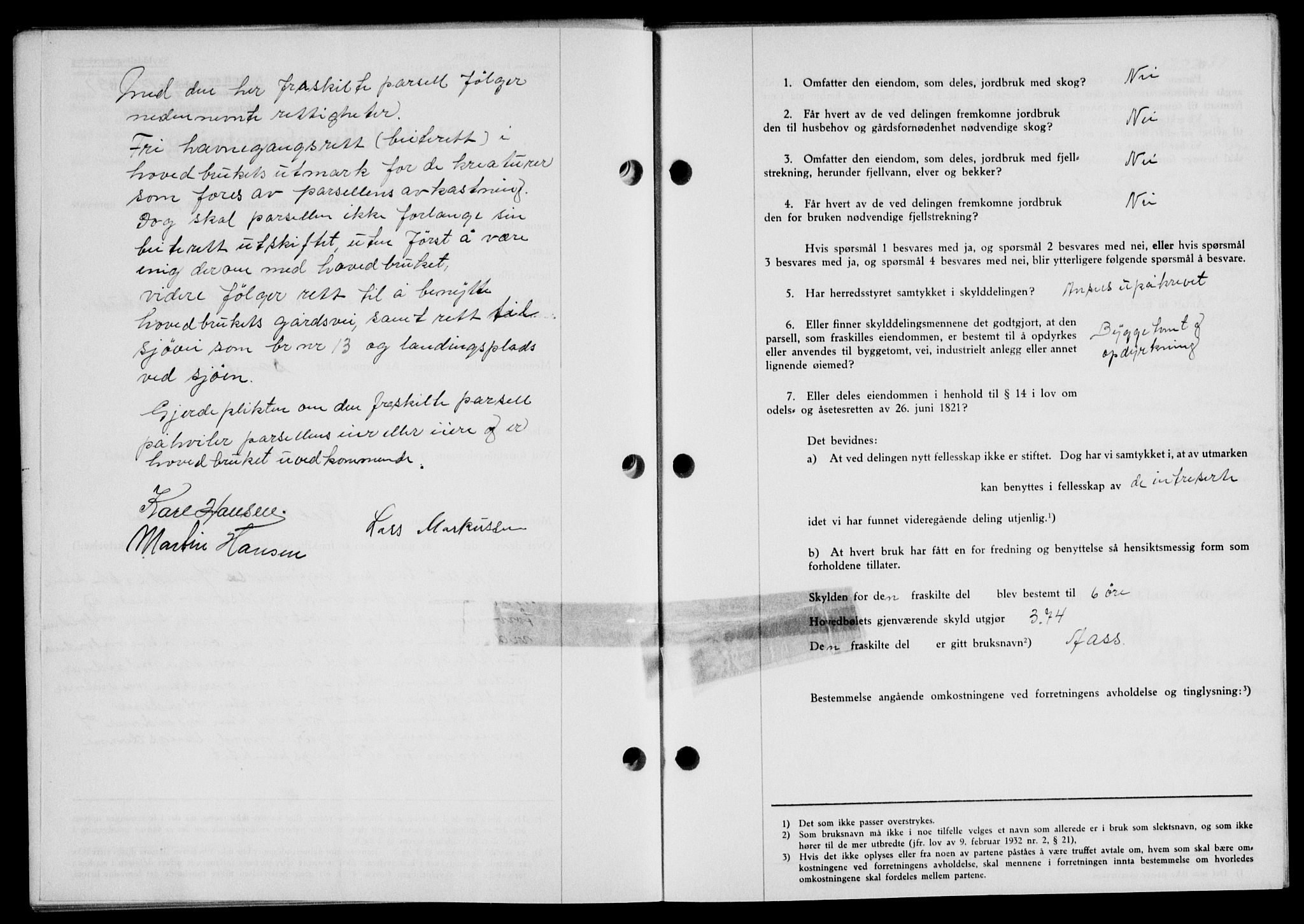 Lofoten sorenskriveri, SAT/A-0017/1/2/2C/L0002a: Mortgage book no. 2a, 1937-1937, Diary no: : 1221/1937