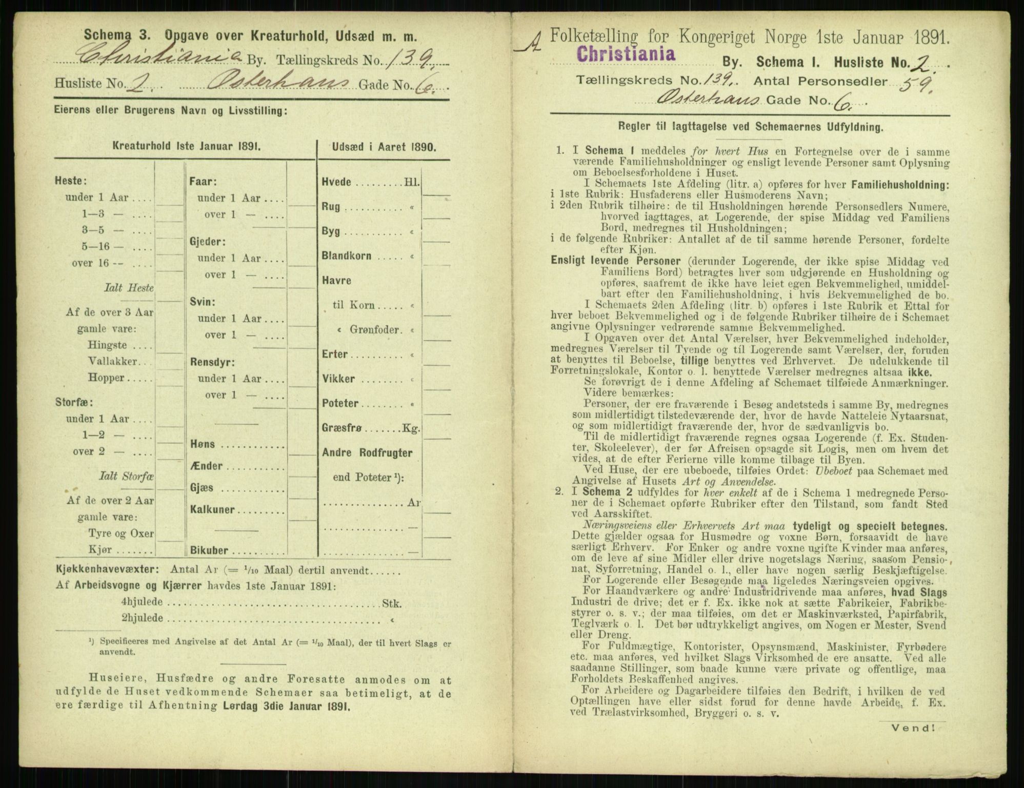 RA, 1891 census for 0301 Kristiania, 1891, p. 76977