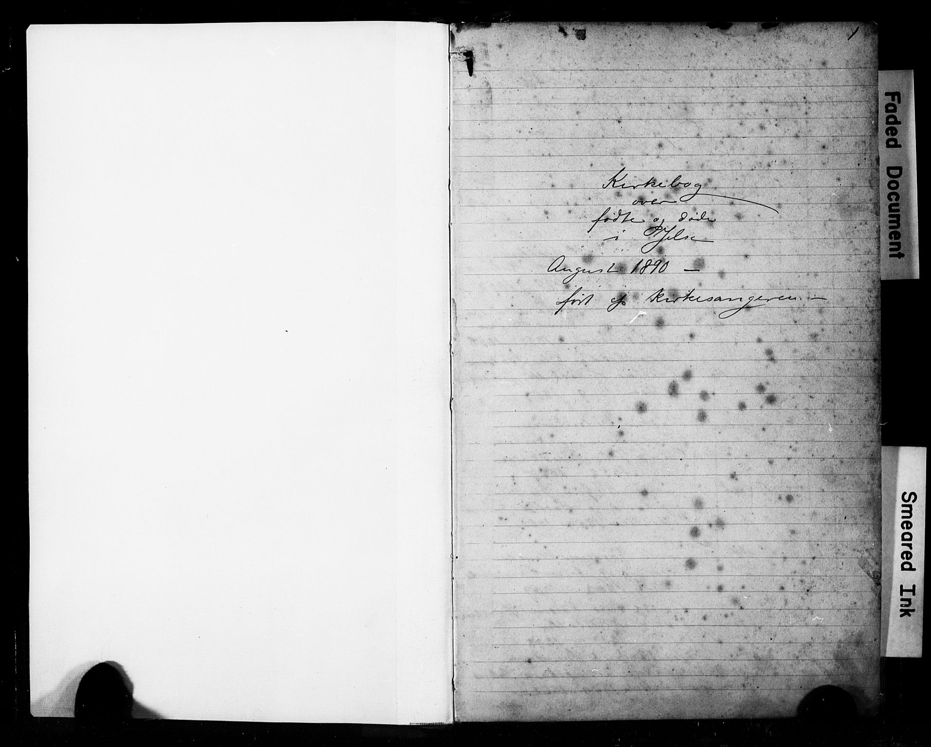 Jelsa sokneprestkontor, SAST/A-101842/01/V: Parish register (copy) no. B 4, 1890-1928, p. 1