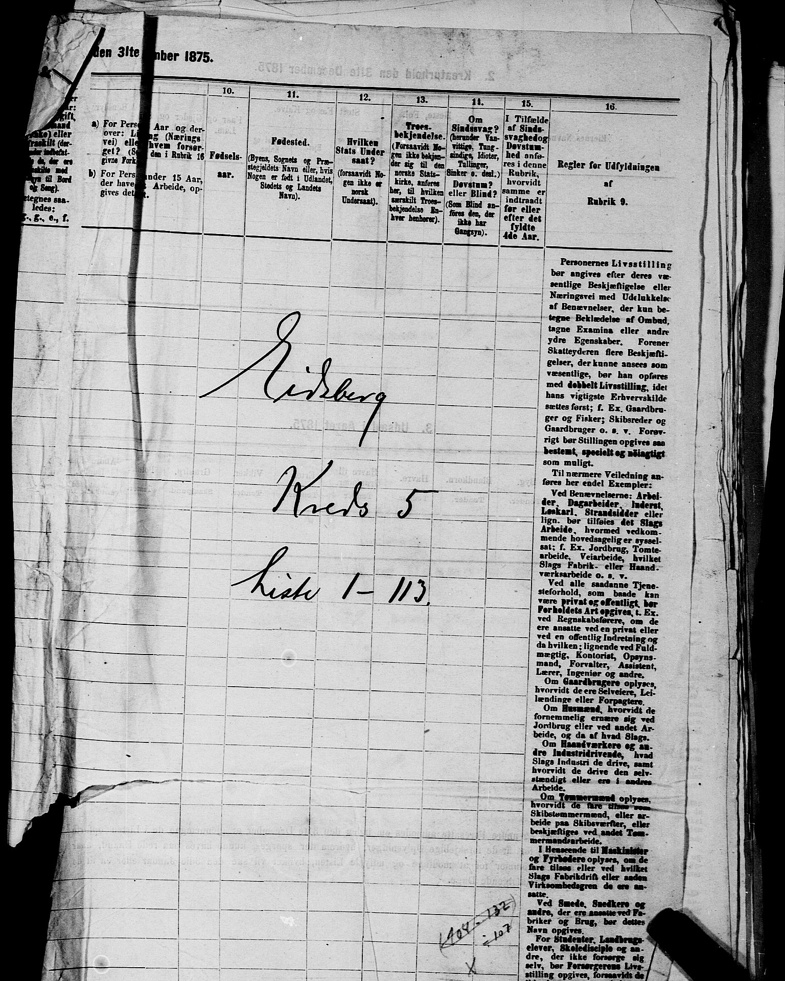 RA, 1875 census for 0125P Eidsberg, 1875, p. 899
