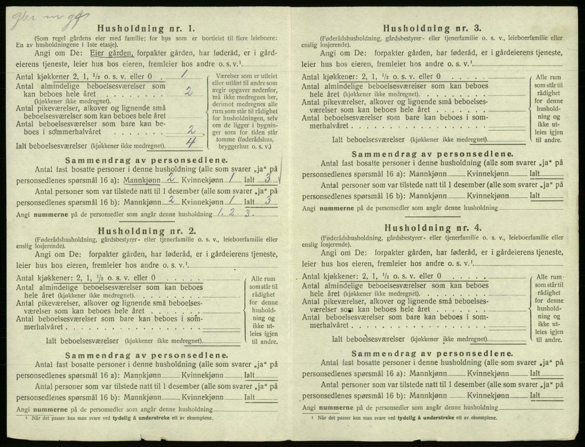 SAB, 1920 census for Samnanger, 1920, p. 316