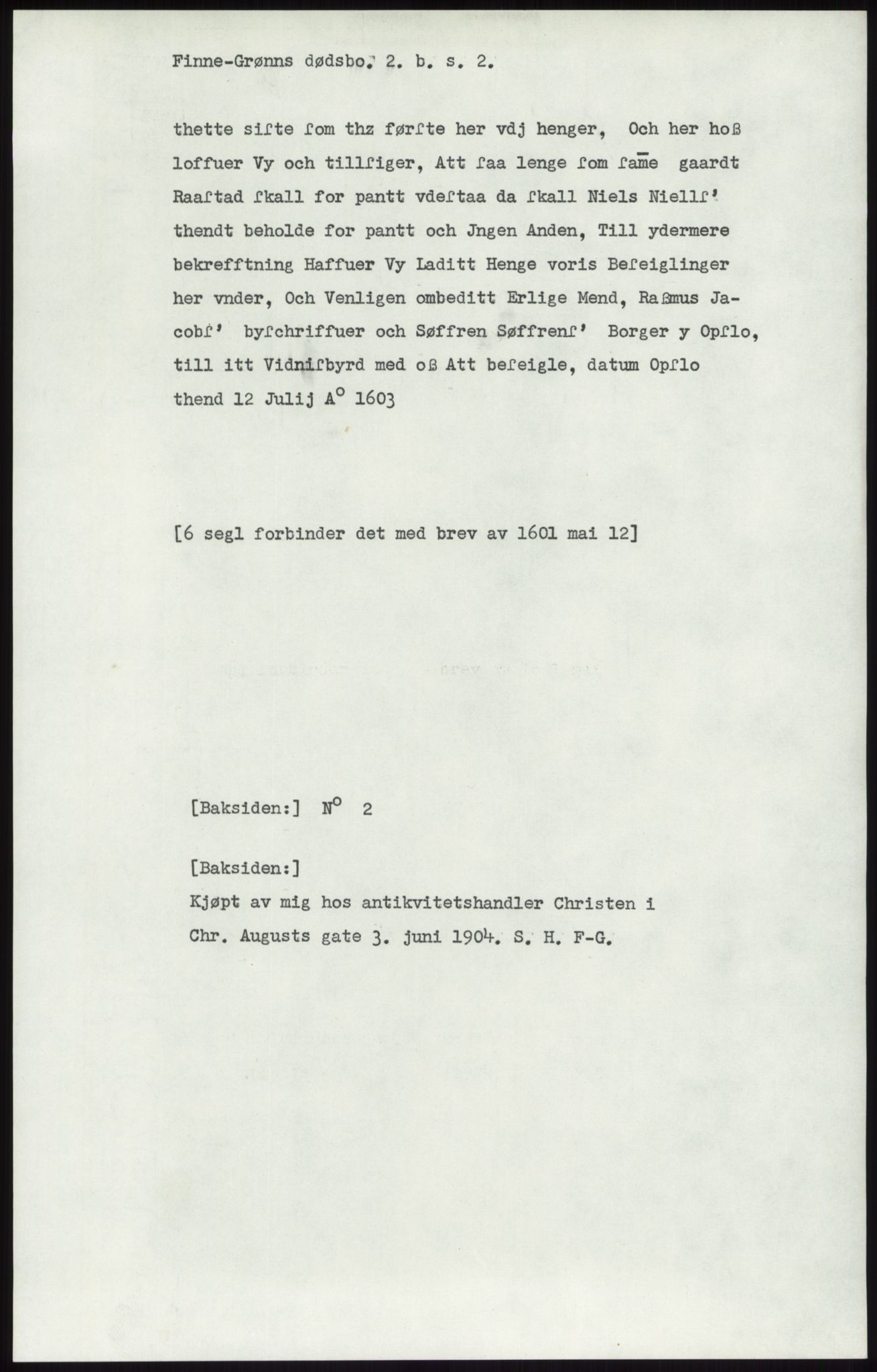 Samlinger til kildeutgivelse, Diplomavskriftsamlingen, AV/RA-EA-4053/H/Ha, p. 1034