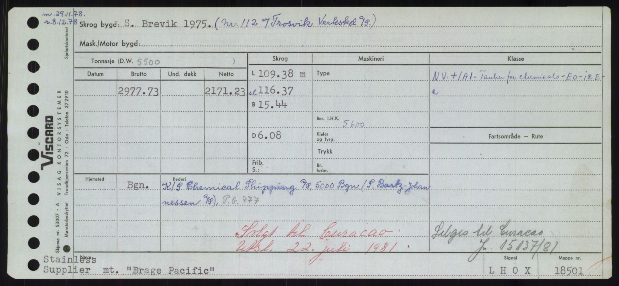 Sjøfartsdirektoratet med forløpere, Skipsmålingen, RA/S-1627/H/Hd/L0005: Fartøy, Br-Byg, p. 39