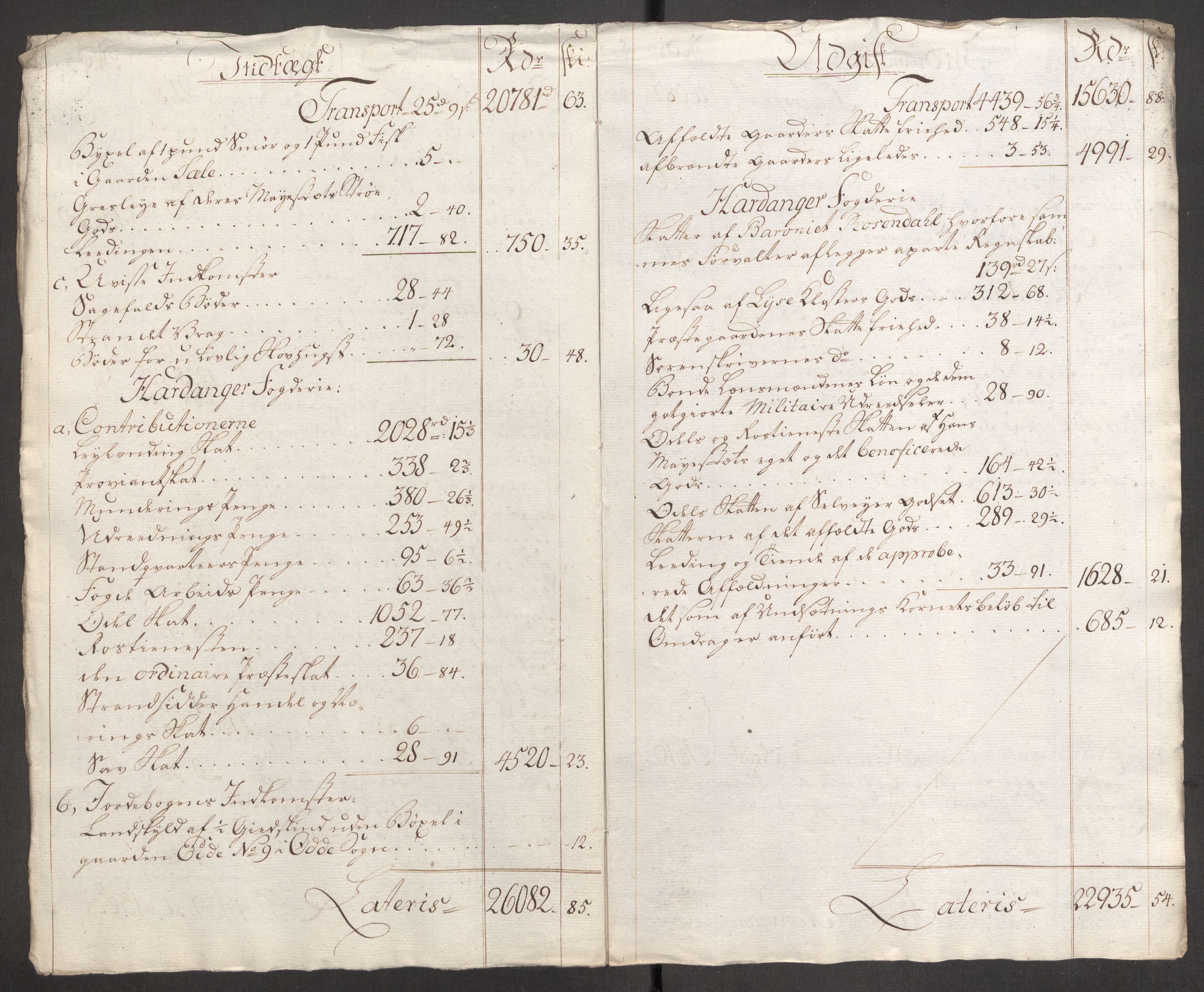 Rentekammeret inntil 1814, Reviderte regnskaper, Fogderegnskap, AV/RA-EA-4092/R48/L3097: Fogderegnskap Sunnhordland og Hardanger, 1781, p. 40