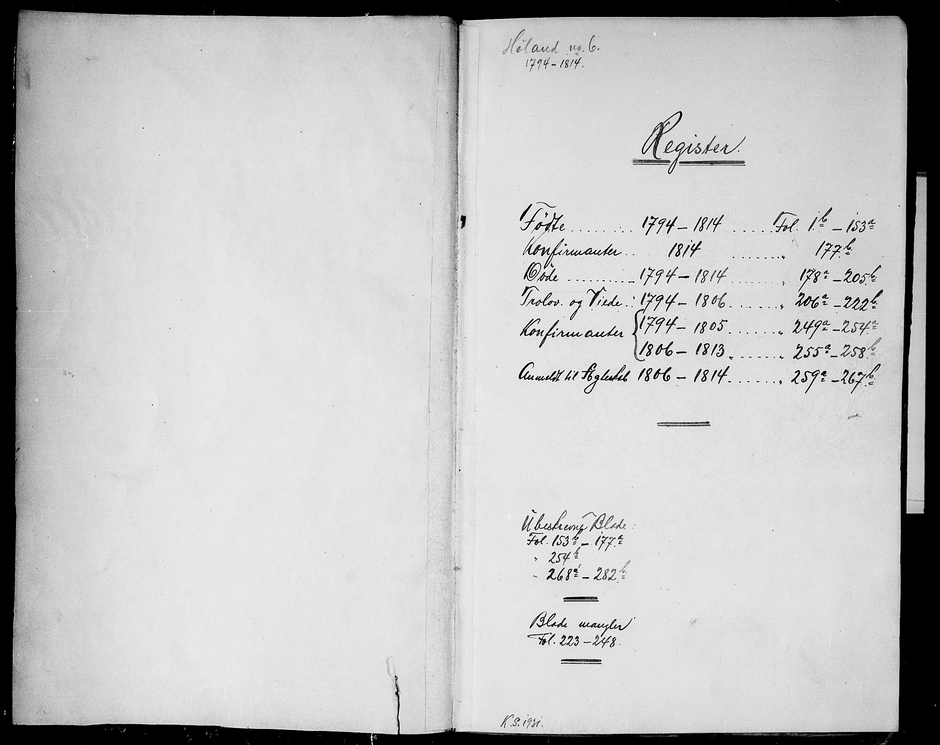 Høland prestekontor Kirkebøker, SAO/A-10346a/F/Fa/L0006: Parish register (official) no. I 6, 1794-1814