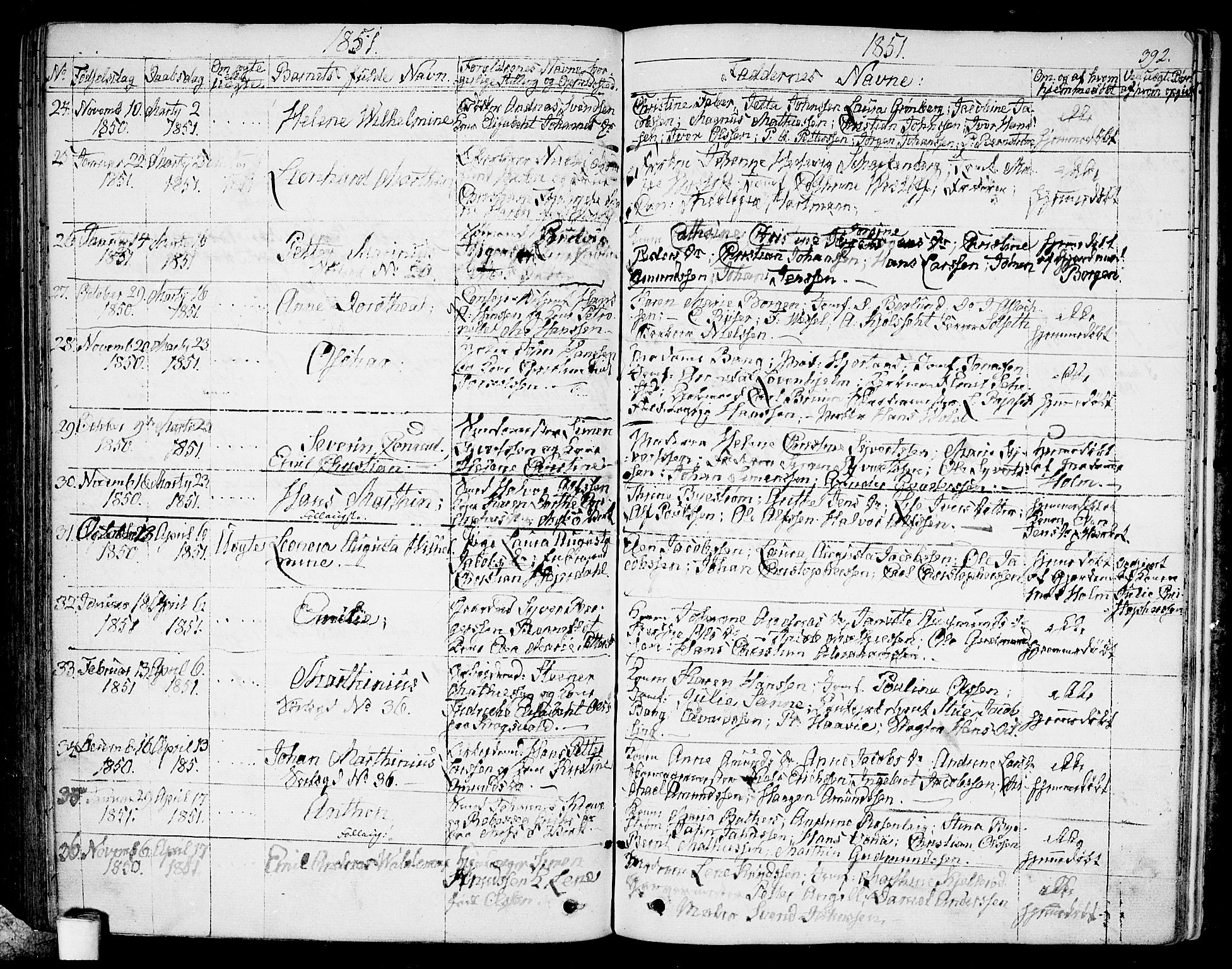 Moss prestekontor Kirkebøker, AV/SAO-A-2003/G/Ga/L0001: Parish register (copy) no. I 1, 1835-1851, p. 392