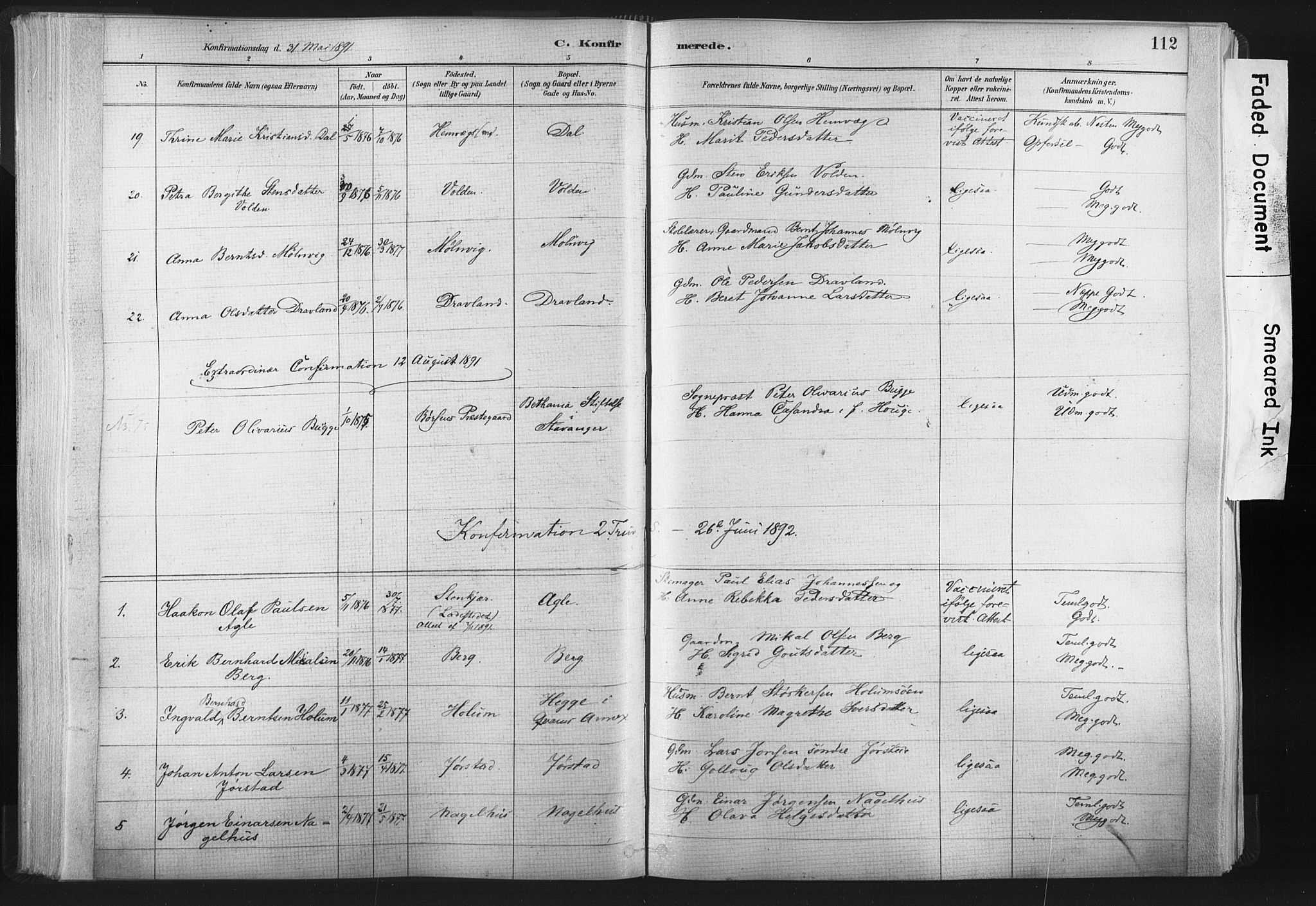 Ministerialprotokoller, klokkerbøker og fødselsregistre - Nord-Trøndelag, SAT/A-1458/749/L0474: Parish register (official) no. 749A08, 1887-1903, p. 112