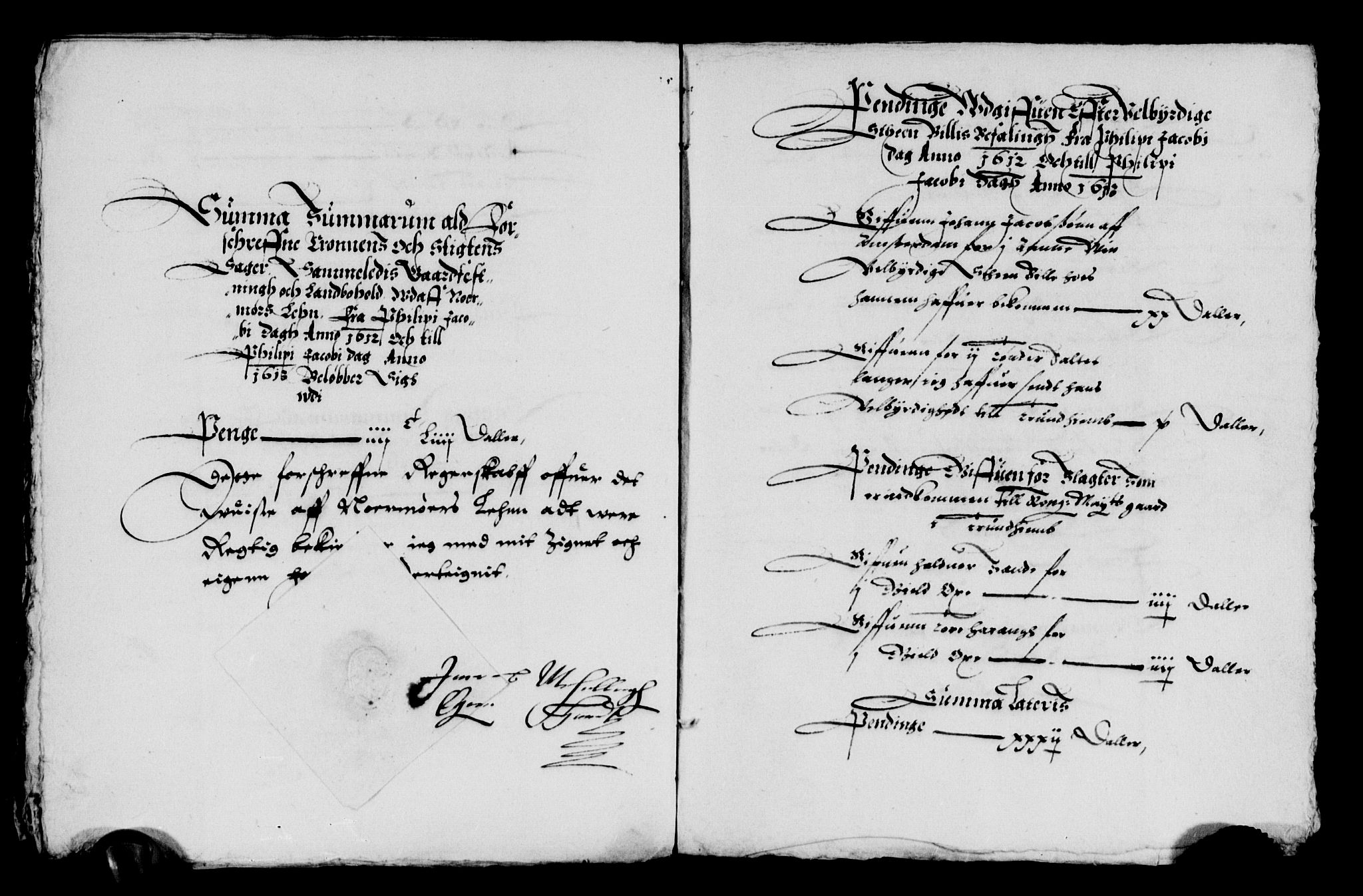 Rentekammeret inntil 1814, Reviderte regnskaper, Lensregnskaper, AV/RA-EA-5023/R/Rb/Rbw/L0009: Trondheim len, 1611-1613