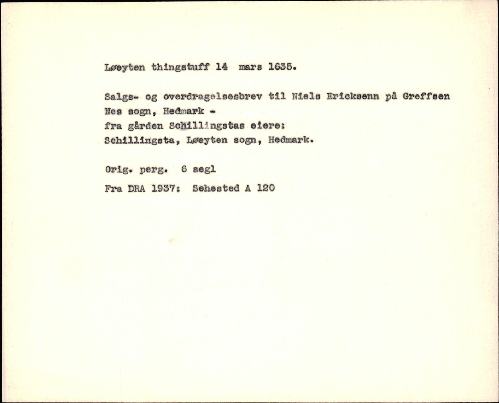 Riksarkivets diplomsamling, AV/RA-EA-5965/F35/F35f/L0001: Regestsedler: Diplomer fra DRA 1937 og 1996, p. 467