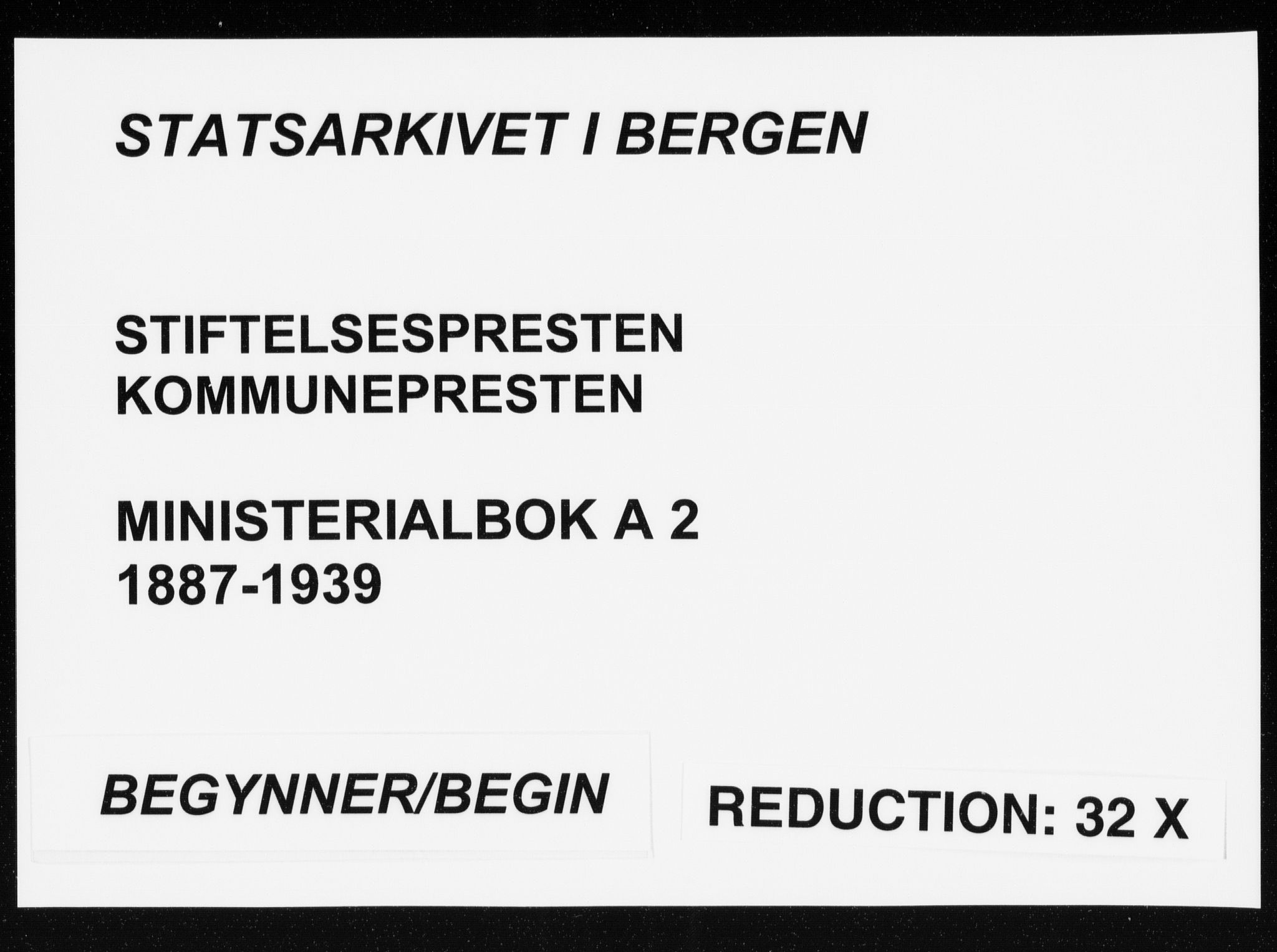 Bergen kommunale pleiehjem - stiftelsespresten, AV/SAB-A-100281: Parish register (official) no. A 2, 1887-1939