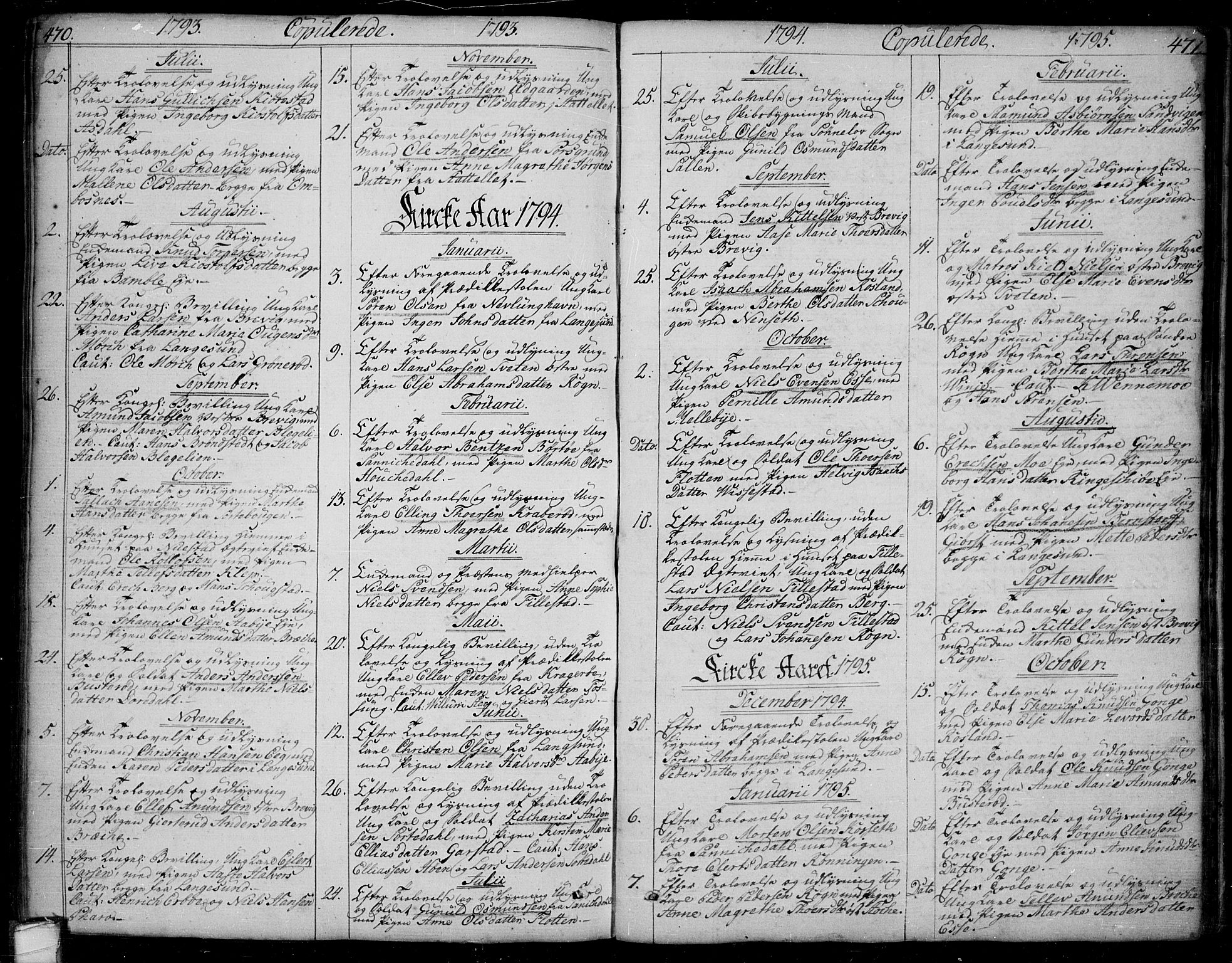 Bamble kirkebøker, SAKO/A-253/F/Fa/L0002: Parish register (official) no. I 2, 1775-1814, p. 470-471