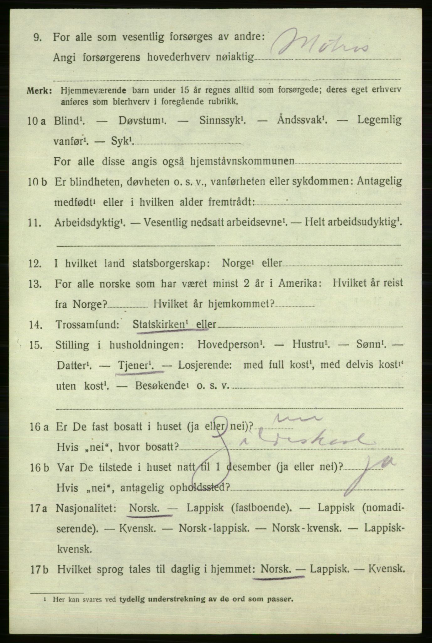 SATØ, 1920 census for Vardø rural district, 1920, p. 2573