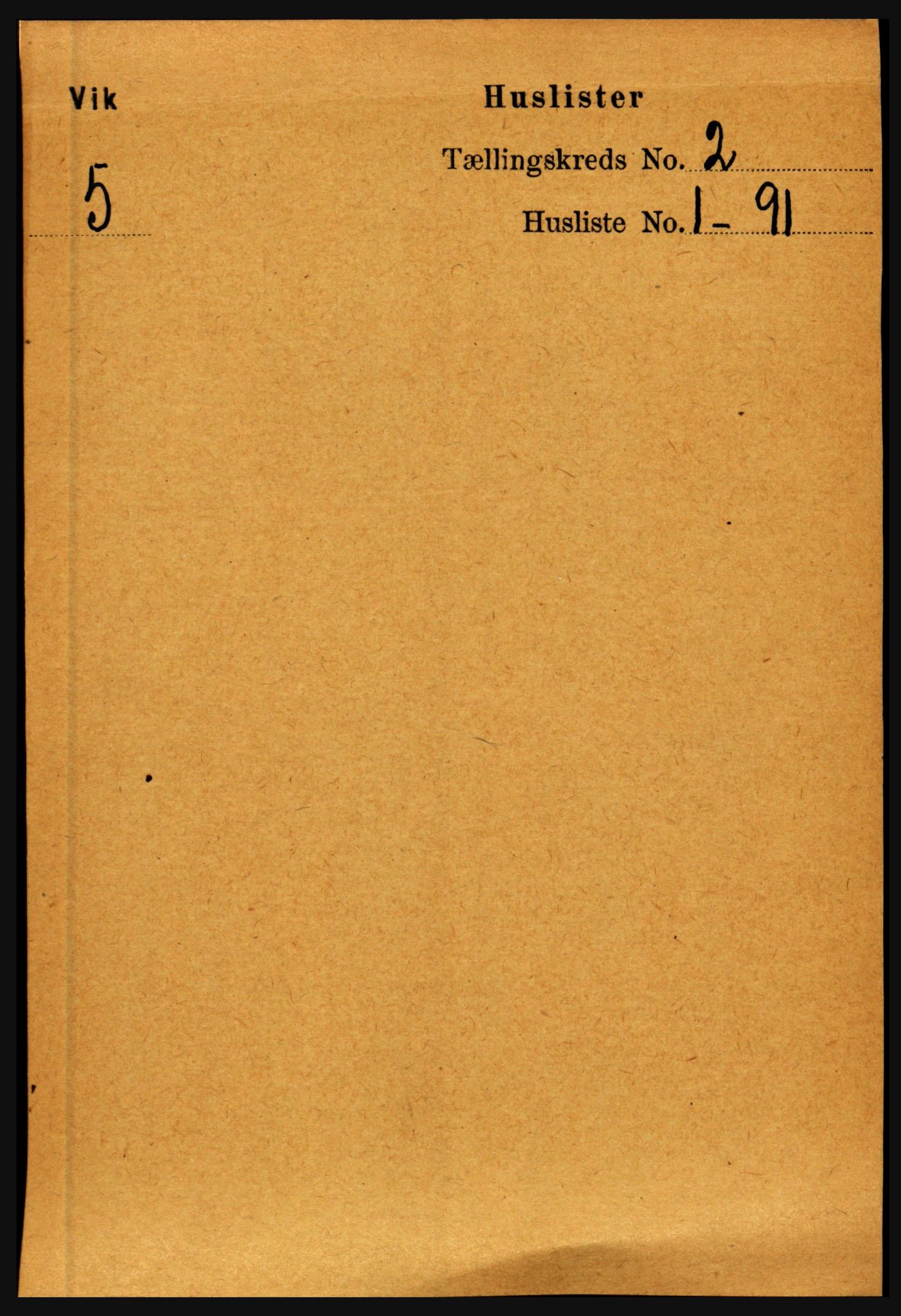 RA, 1891 census for 1417 Vik, 1891, p. 612