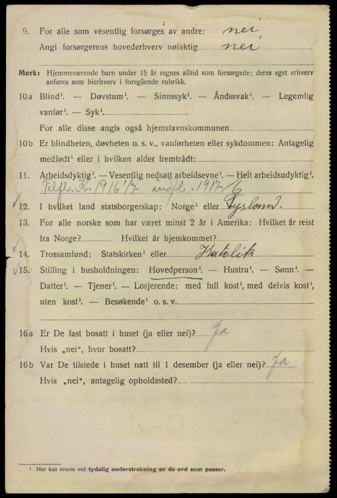 SAO, 1920 census for Kristiania, 1920, p. 237206