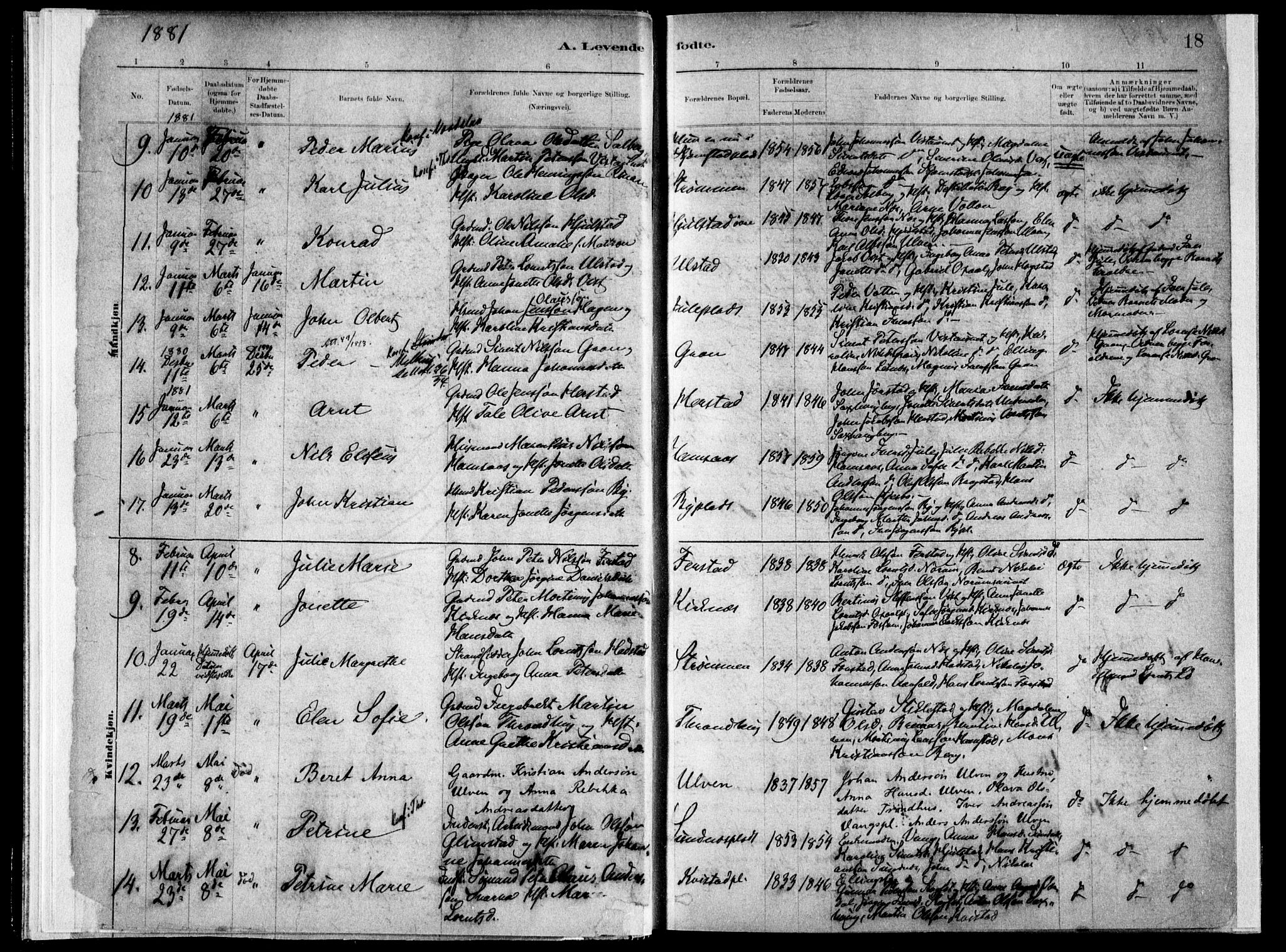 Ministerialprotokoller, klokkerbøker og fødselsregistre - Nord-Trøndelag, SAT/A-1458/730/L0285: Parish register (official) no. 730A10, 1879-1914, p. 18