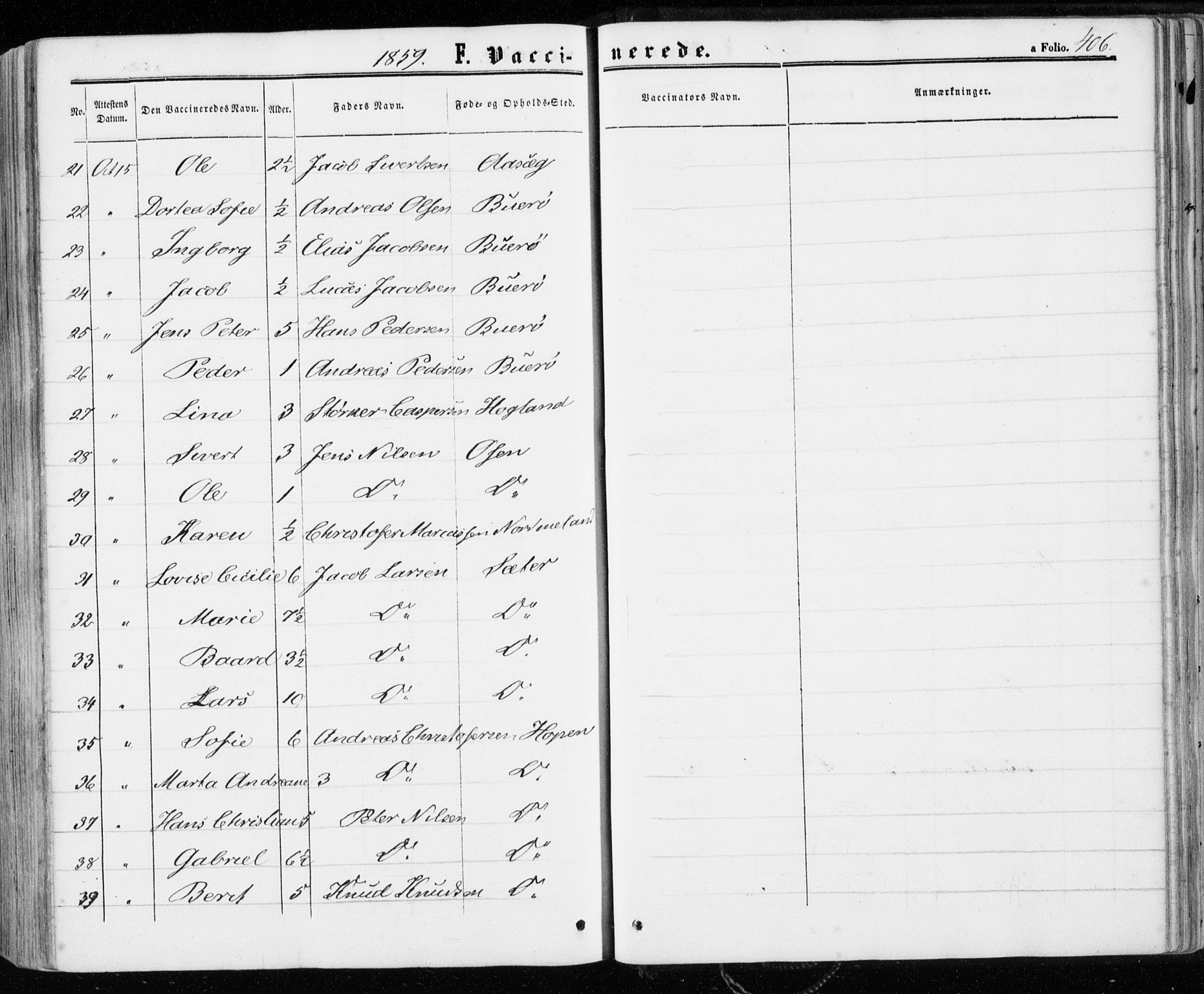 Ministerialprotokoller, klokkerbøker og fødselsregistre - Sør-Trøndelag, AV/SAT-A-1456/657/L0705: Parish register (official) no. 657A06, 1858-1867, p. 406