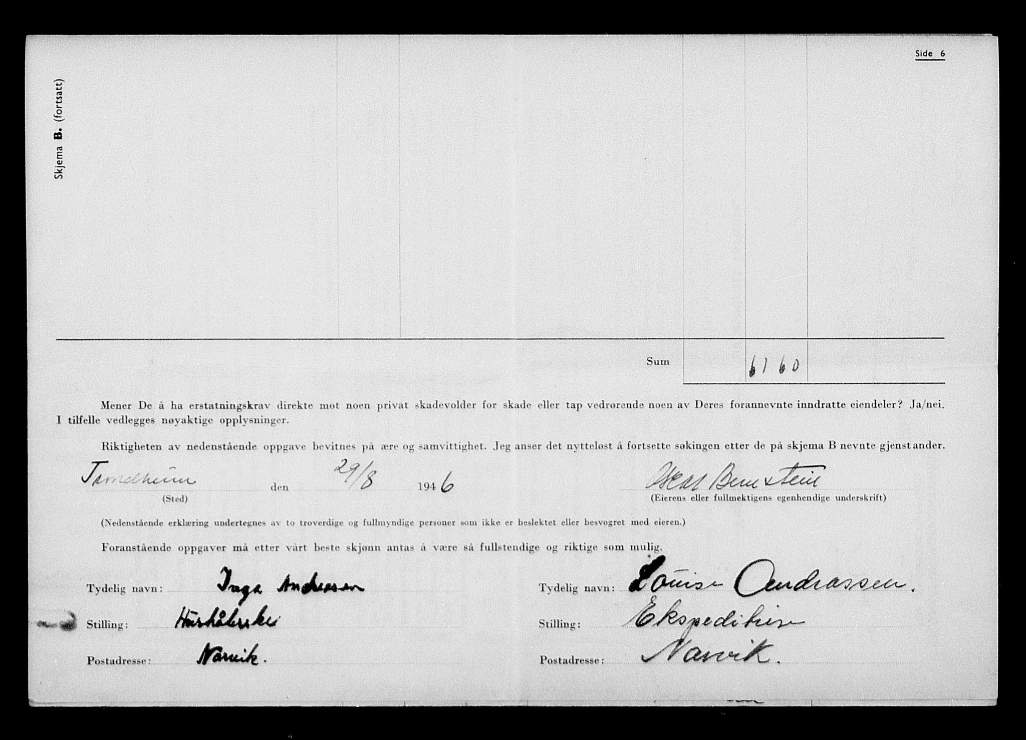 Justisdepartementet, Tilbakeføringskontoret for inndratte formuer, AV/RA-S-1564/H/Hc/Hcb/L0910: --, 1945-1947, p. 265