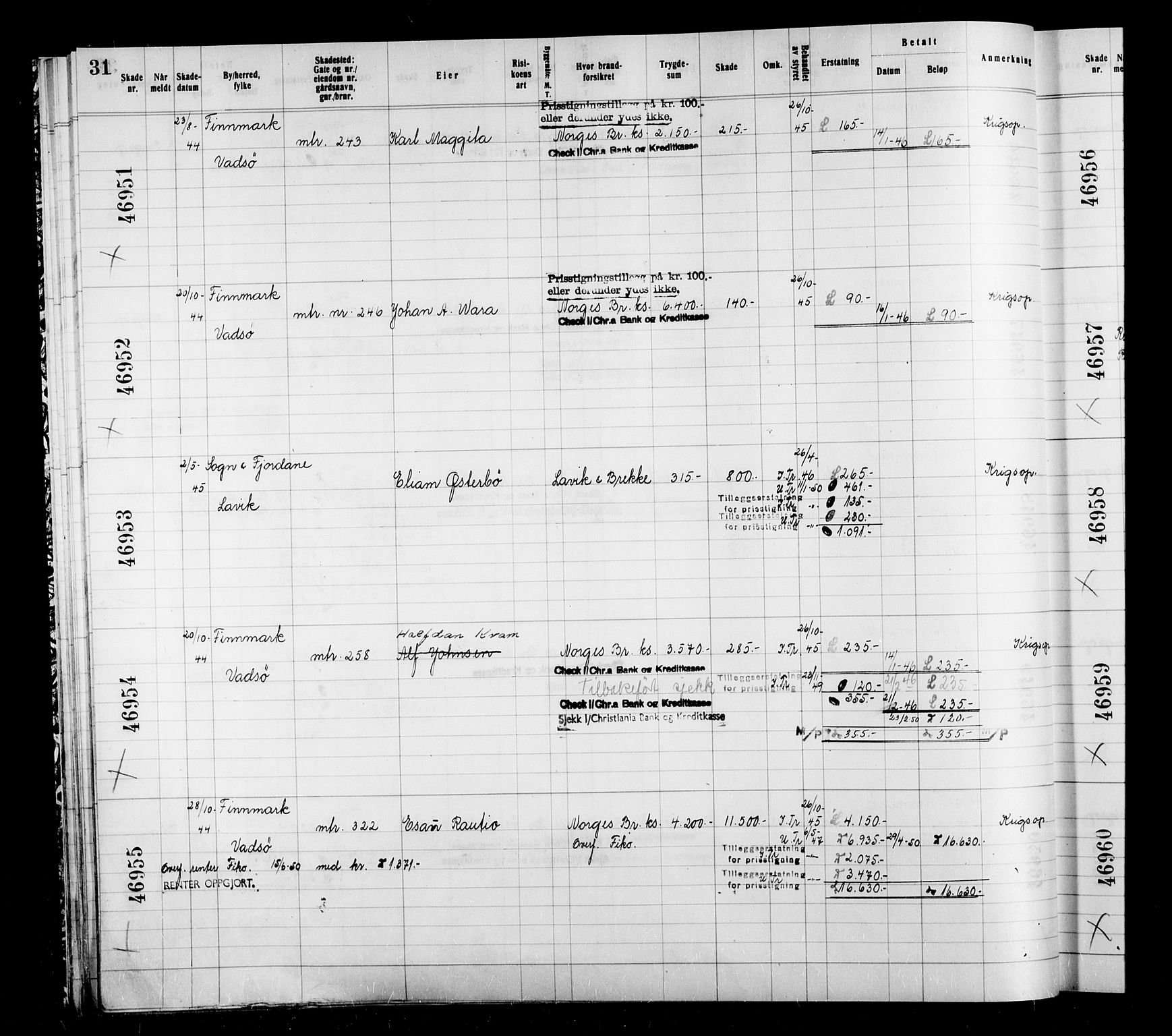 Krigsskadetrygdene for bygninger og løsøre, AV/RA-S-1548/V/L0039: Bygning, branntrygdet., 1940-1945, p. 31