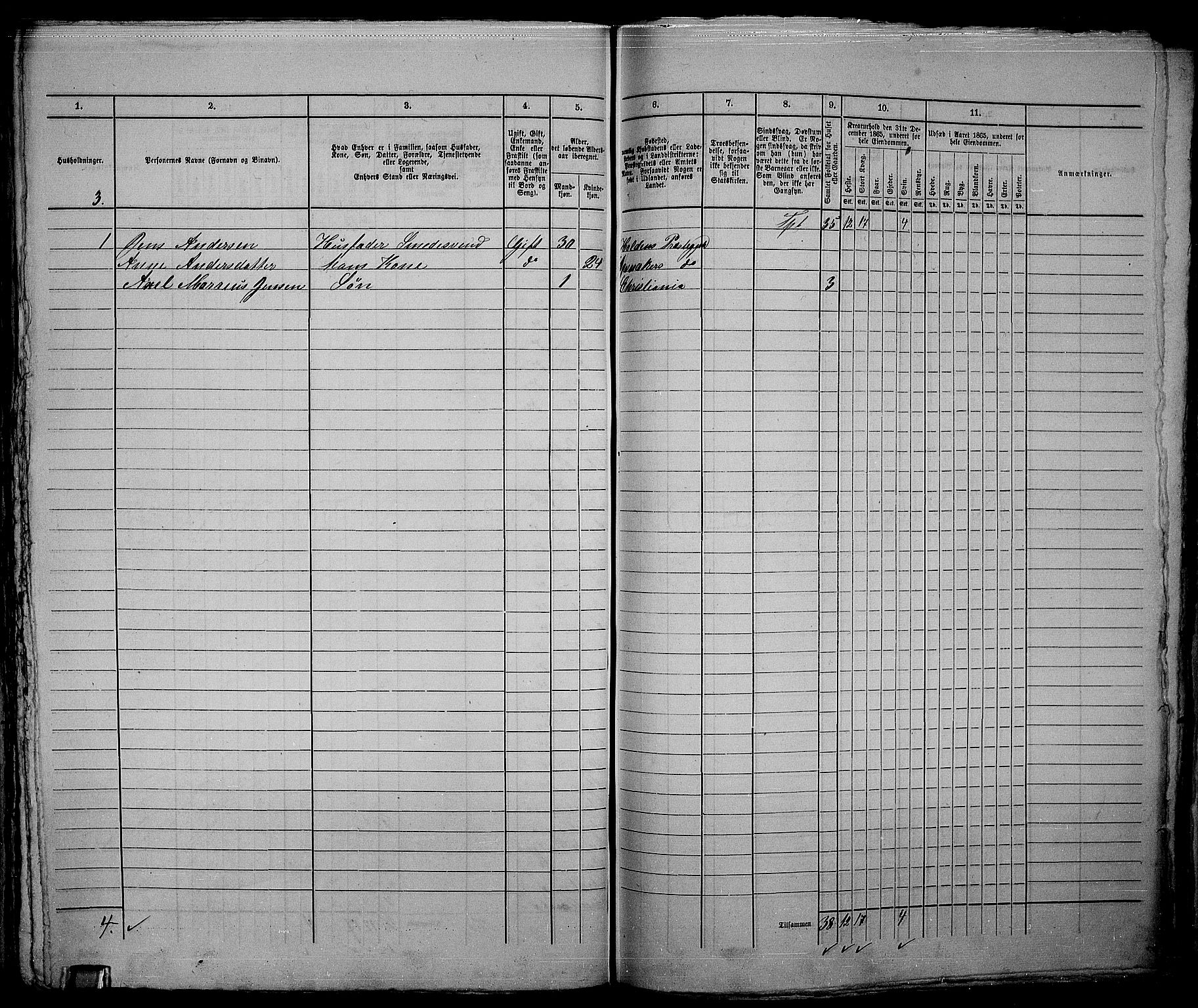 RA, 1865 census for Kristiania, 1865, p. 4775