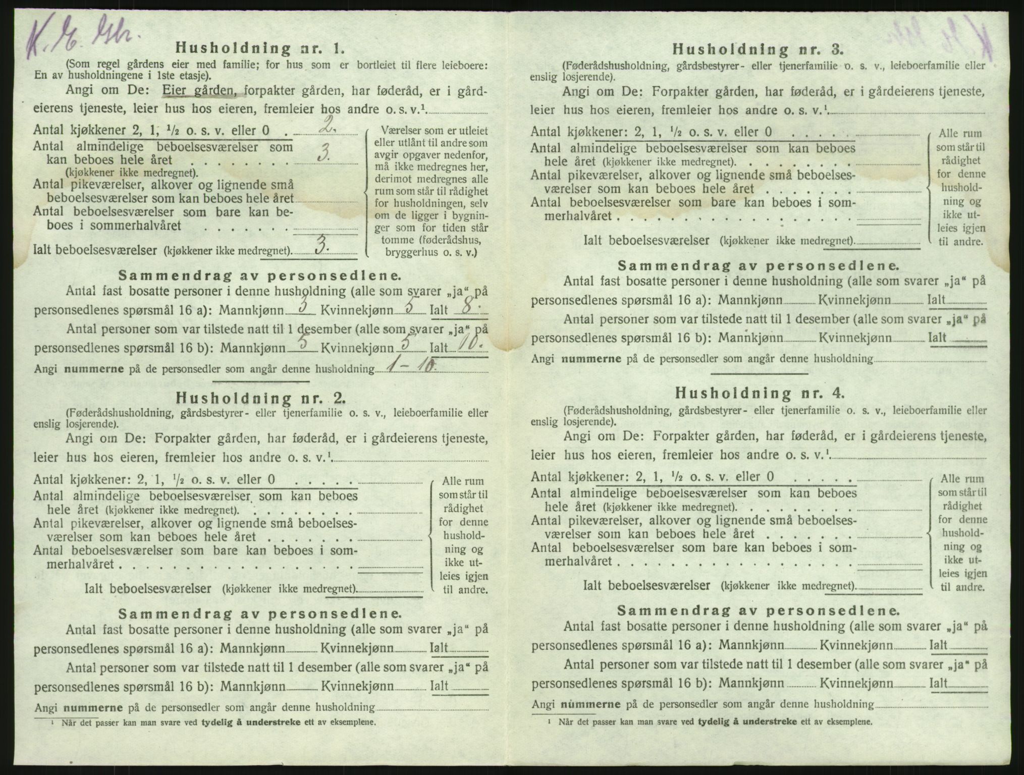 SAKO, 1920 census for Brunlanes, 1920, p. 322