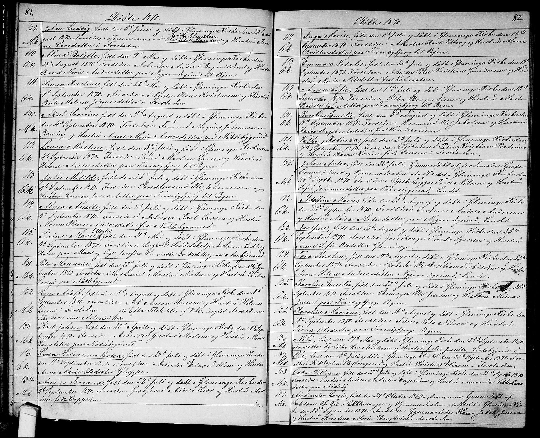 Glemmen prestekontor Kirkebøker, SAO/A-10908/G/Ga/L0004: Parish register (copy) no. 4, 1867-1875, p. 81-82