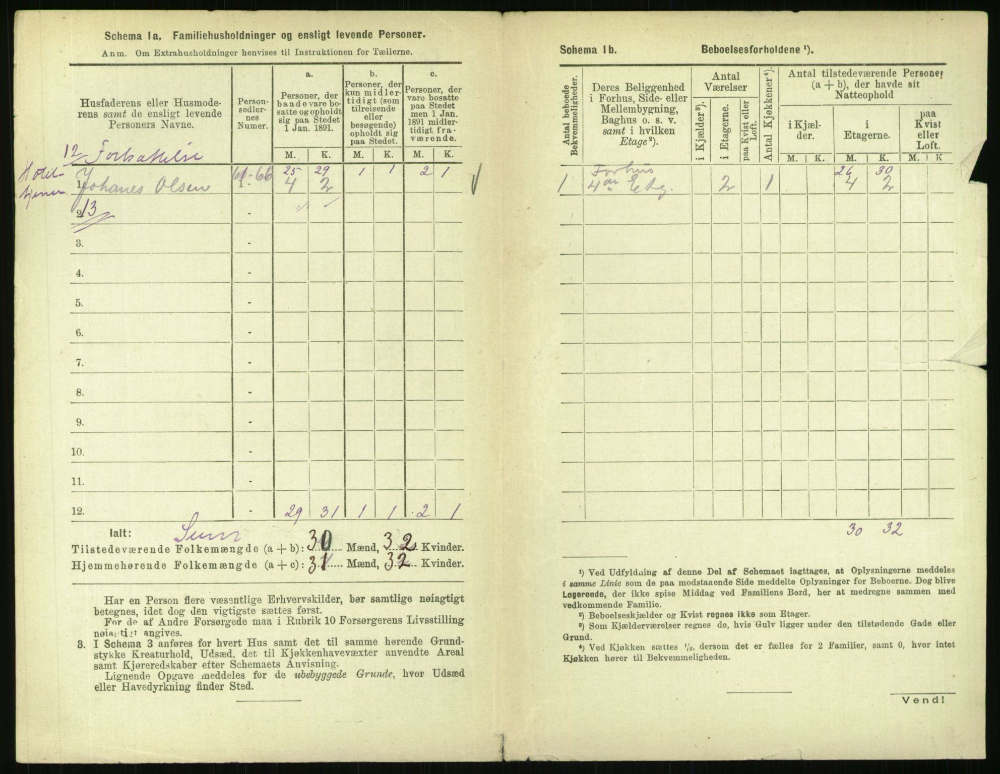 RA, 1891 census for 0301 Kristiania, 1891, p. 9845