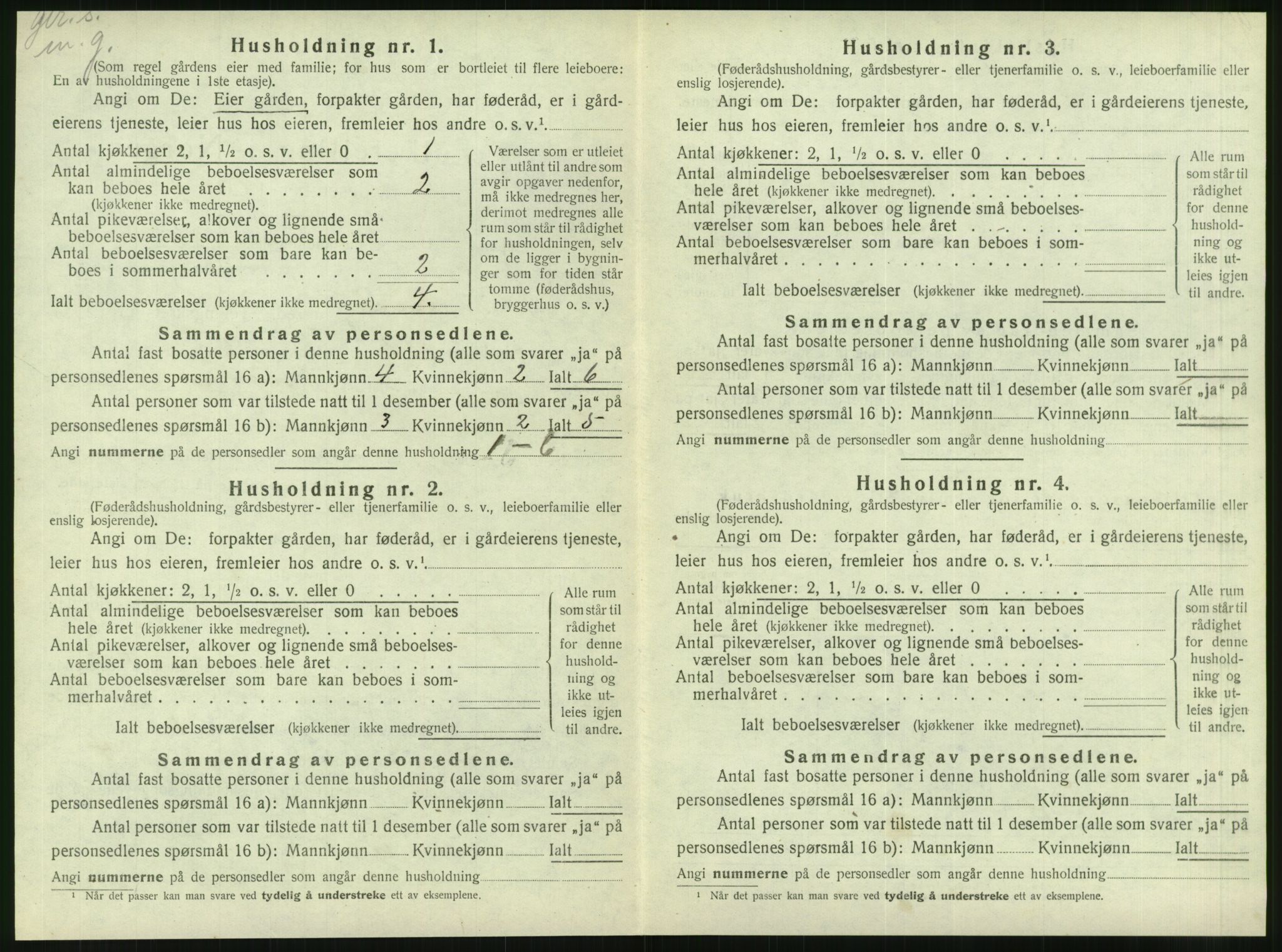 SAT, 1920 census for Brønnøy, 1920, p. 495