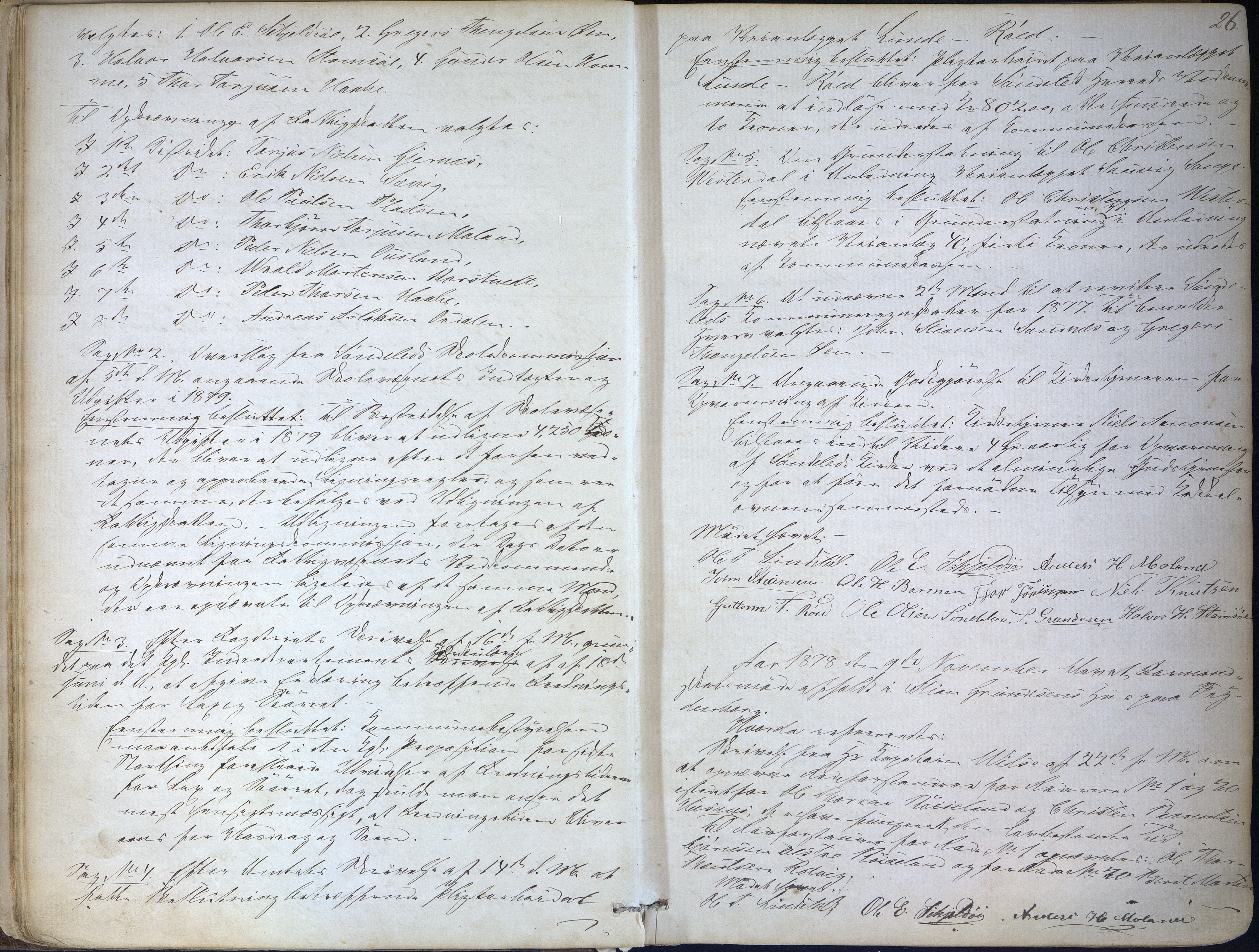 Søndeled kommune, AAKS/KA0913-PK/1/01/L0002: Forhandlingsprotokoll, 1874-1896, p. 26