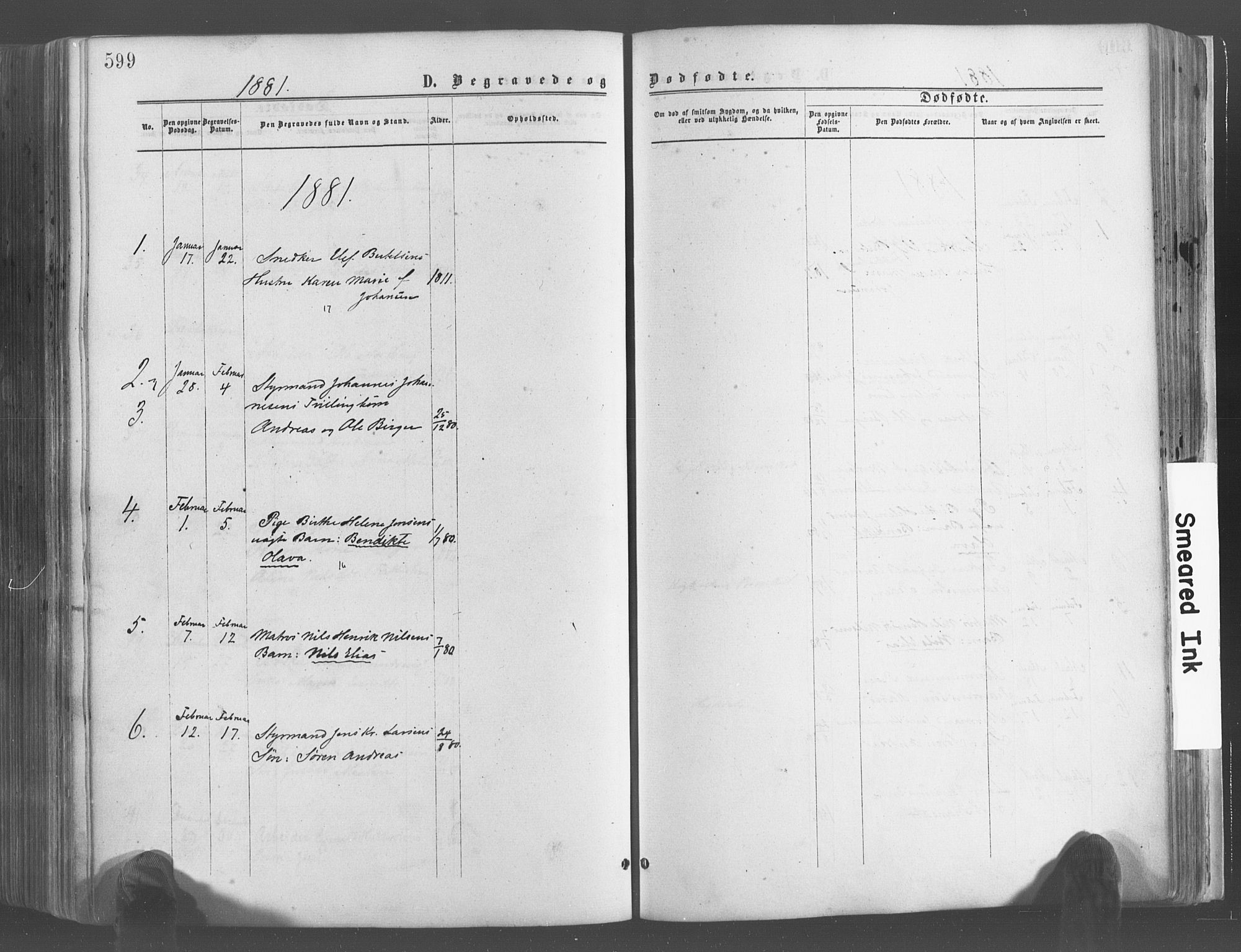 Risør sokneprestkontor, SAK/1111-0035/F/Fa/L0004: Parish register (official) no. A 4, 1865-1882, p. 599