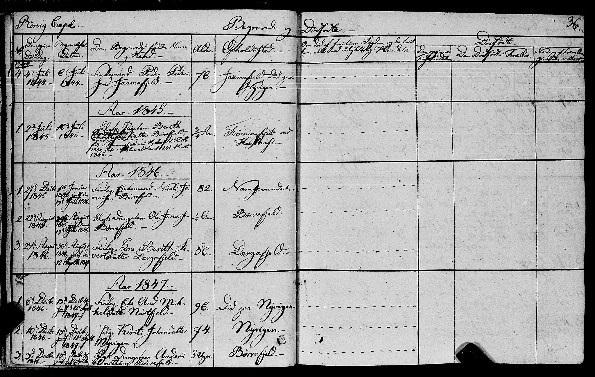 Ministerialprotokoller, klokkerbøker og fødselsregistre - Nord-Trøndelag, SAT/A-1458/762/L0538: Parish register (official) no. 762A02 /1, 1833-1879, p. 36