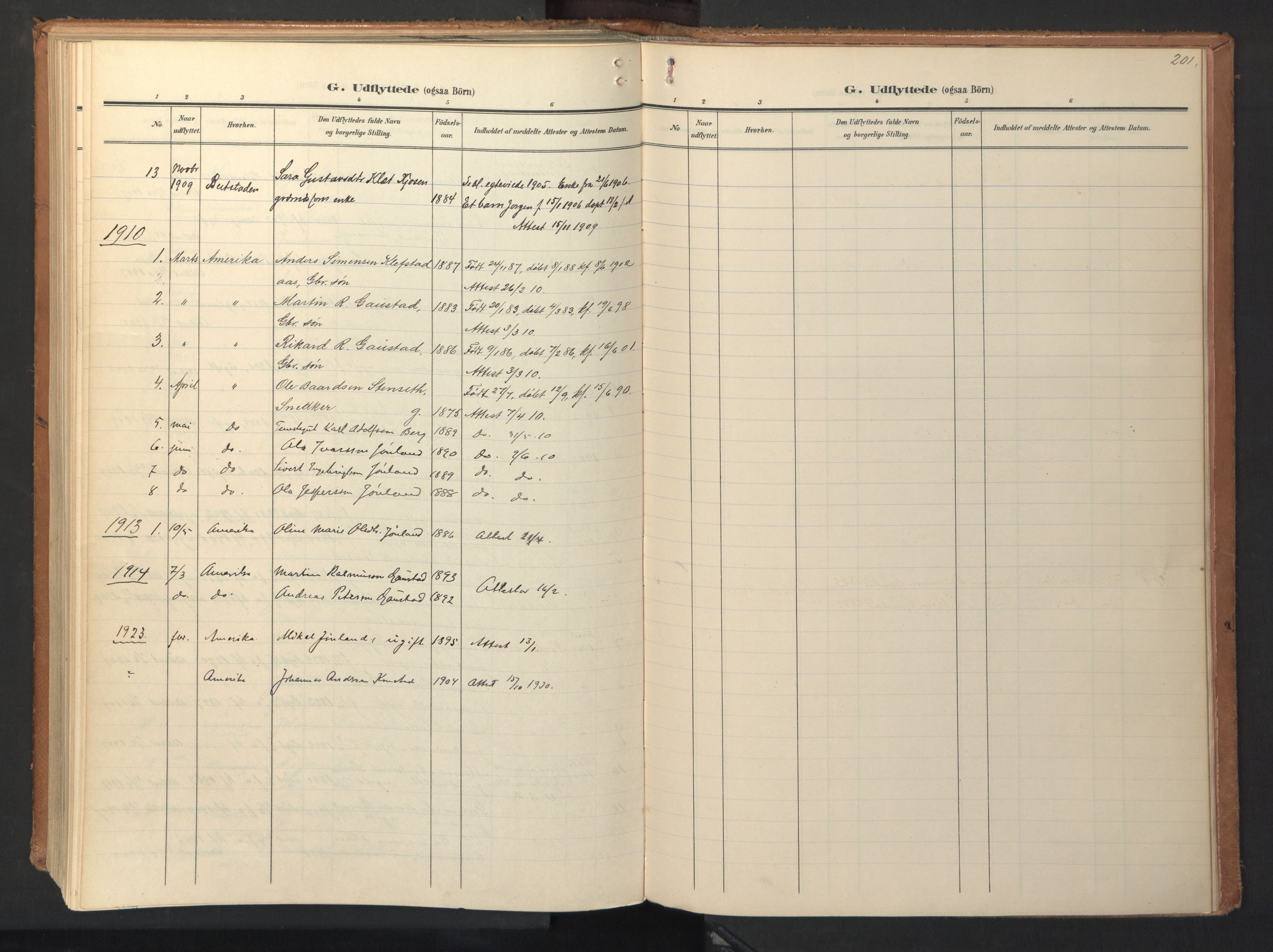 Ministerialprotokoller, klokkerbøker og fødselsregistre - Sør-Trøndelag, SAT/A-1456/694/L1128: Parish register (official) no. 694A02, 1906-1931, p. 201