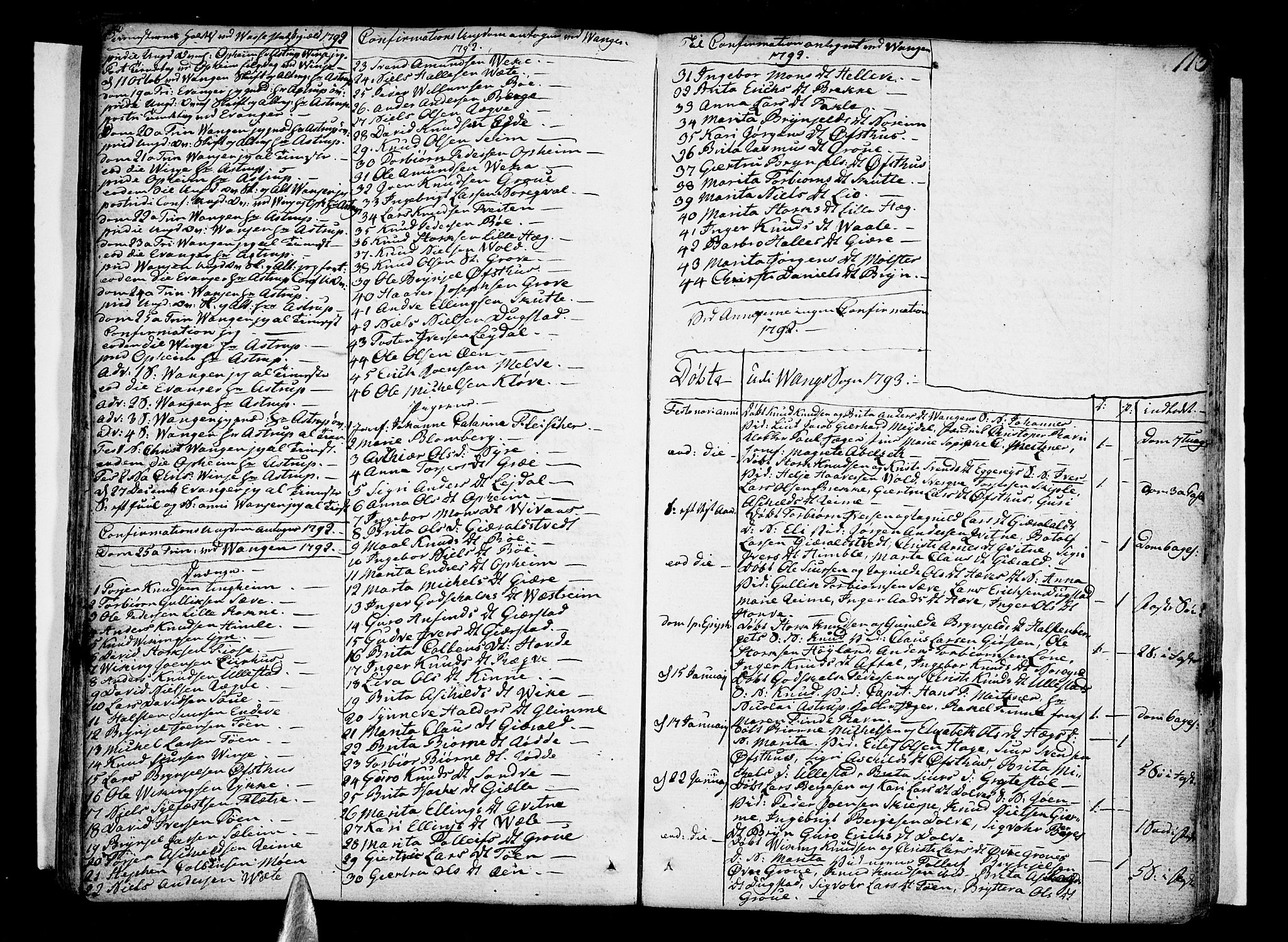Voss sokneprestembete, SAB/A-79001/H/Haa: Parish register (official) no. A 9, 1780-1810, p. 113