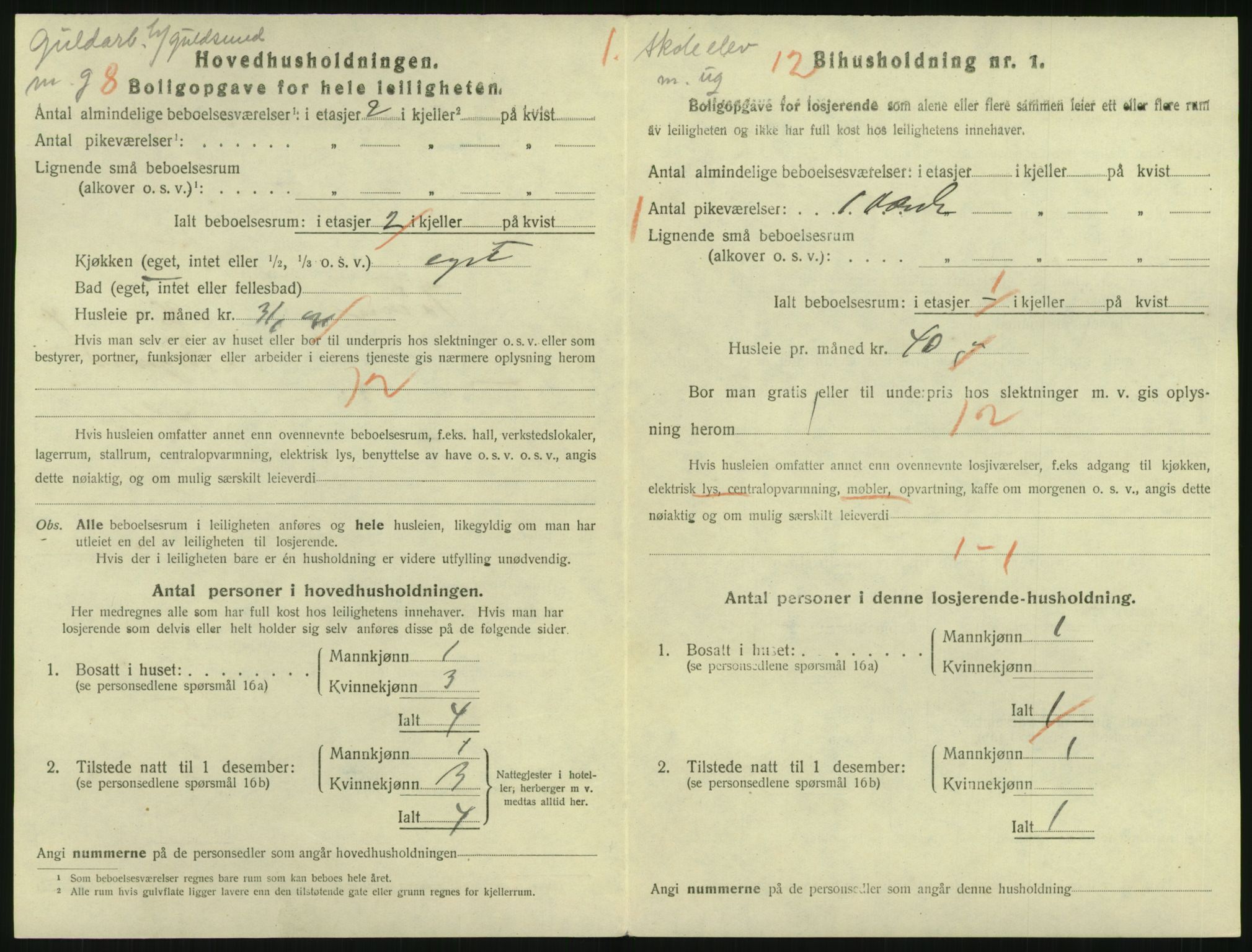 SAO, 1920 census for Kristiania, 1920, p. 120698